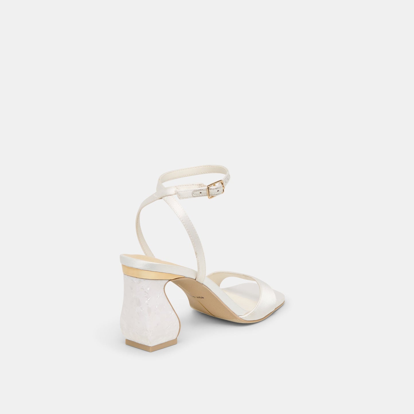 Tilda True White Satin Heels Dolce Vita New