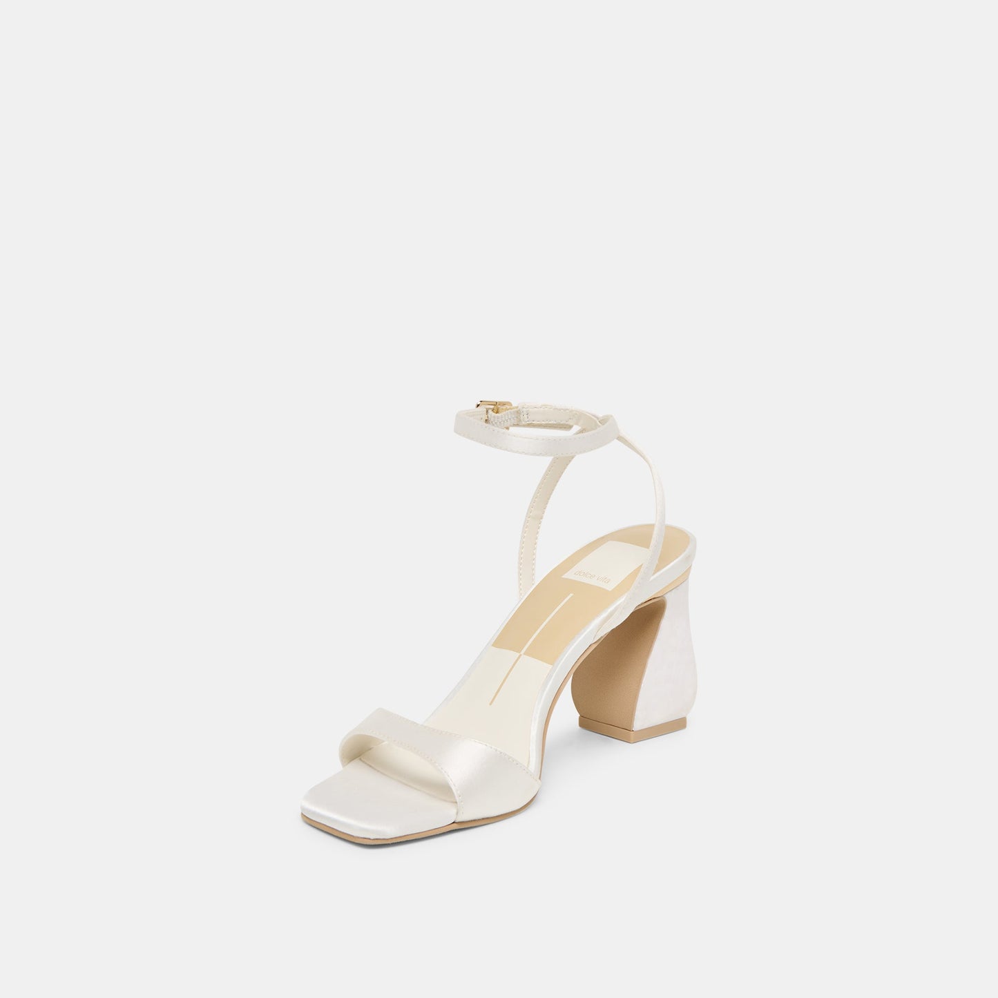 Tilda True White Satin Heels Dolce Vita New