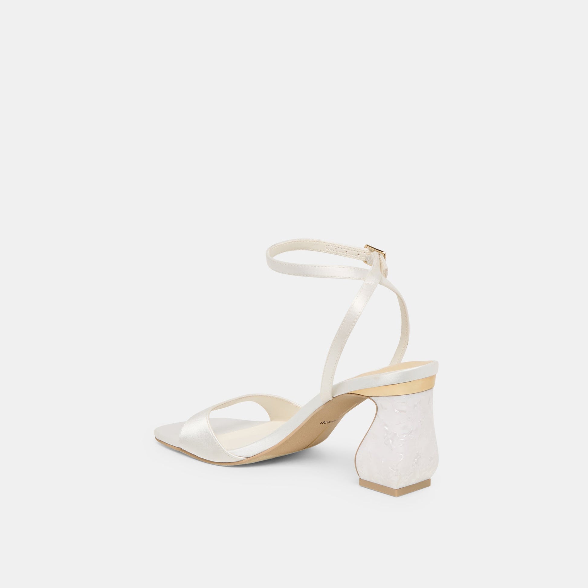 Tilda True White Satin Heels Dolce Vita New