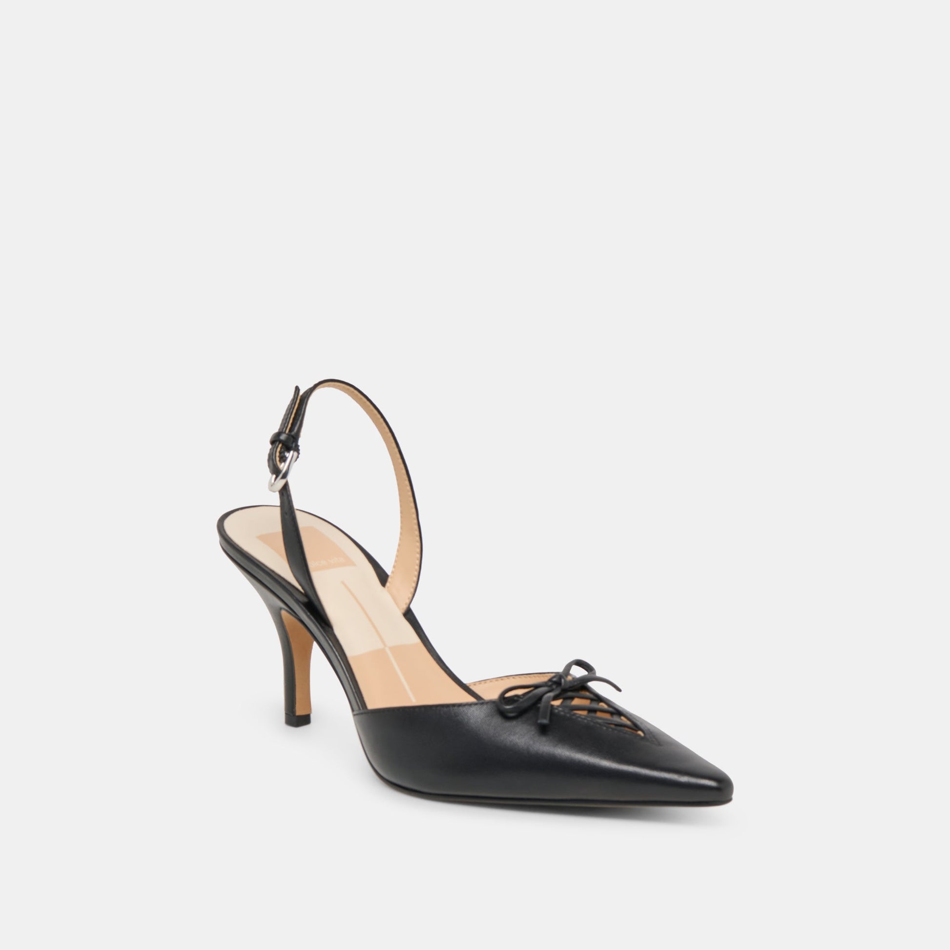 Hamya Black Leather Heels Dolce Vita Discount