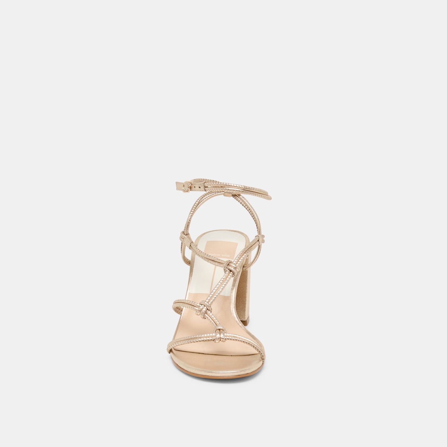 Fizzy Gold Leather Heels Dolce Vita us