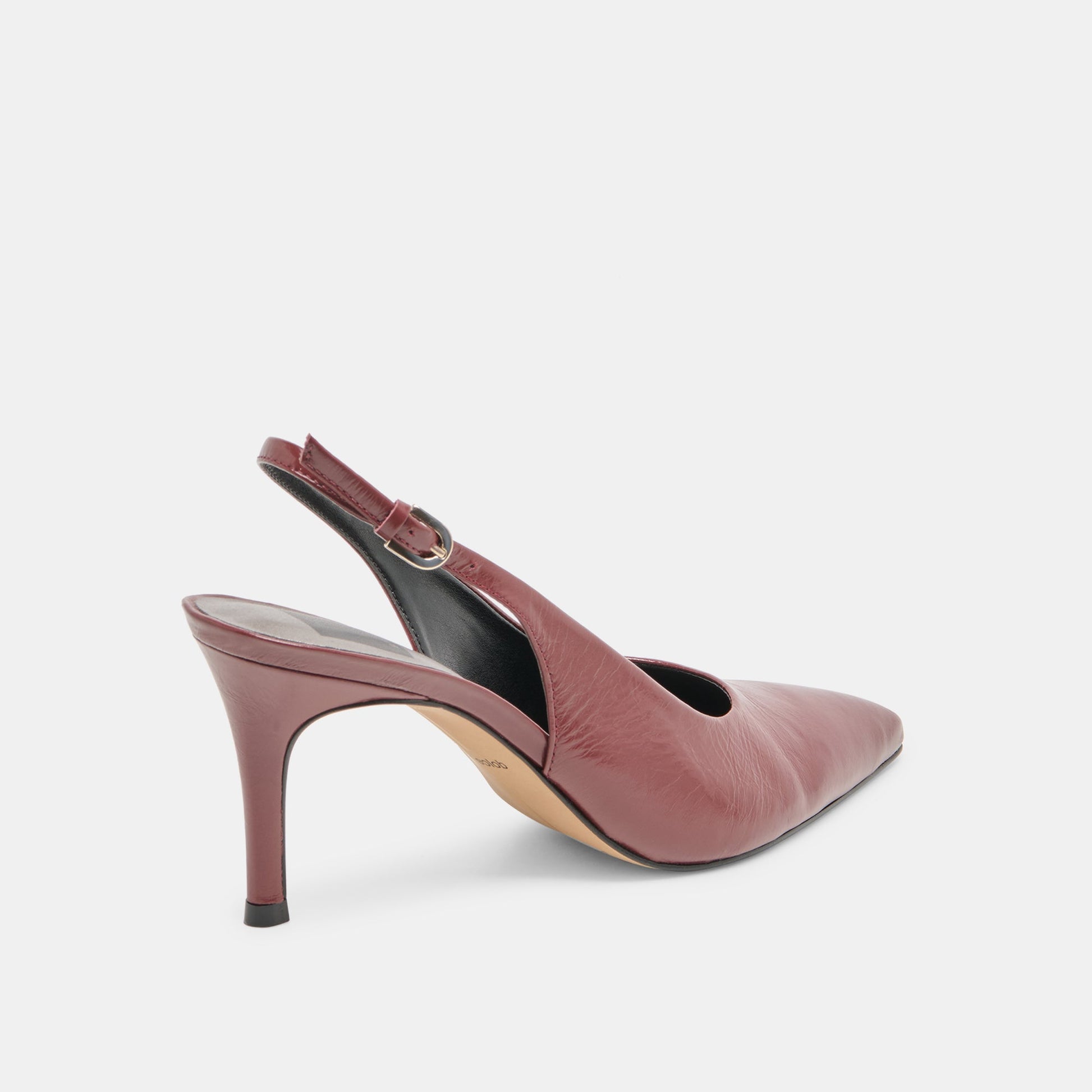 Elasi Oxblood Crinkle Heels Dolce Vita New