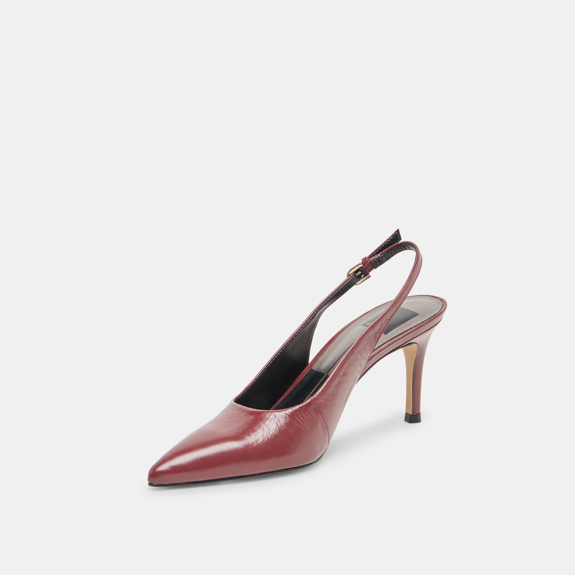 Elasi Oxblood Crinkle Heels Dolce Vita New