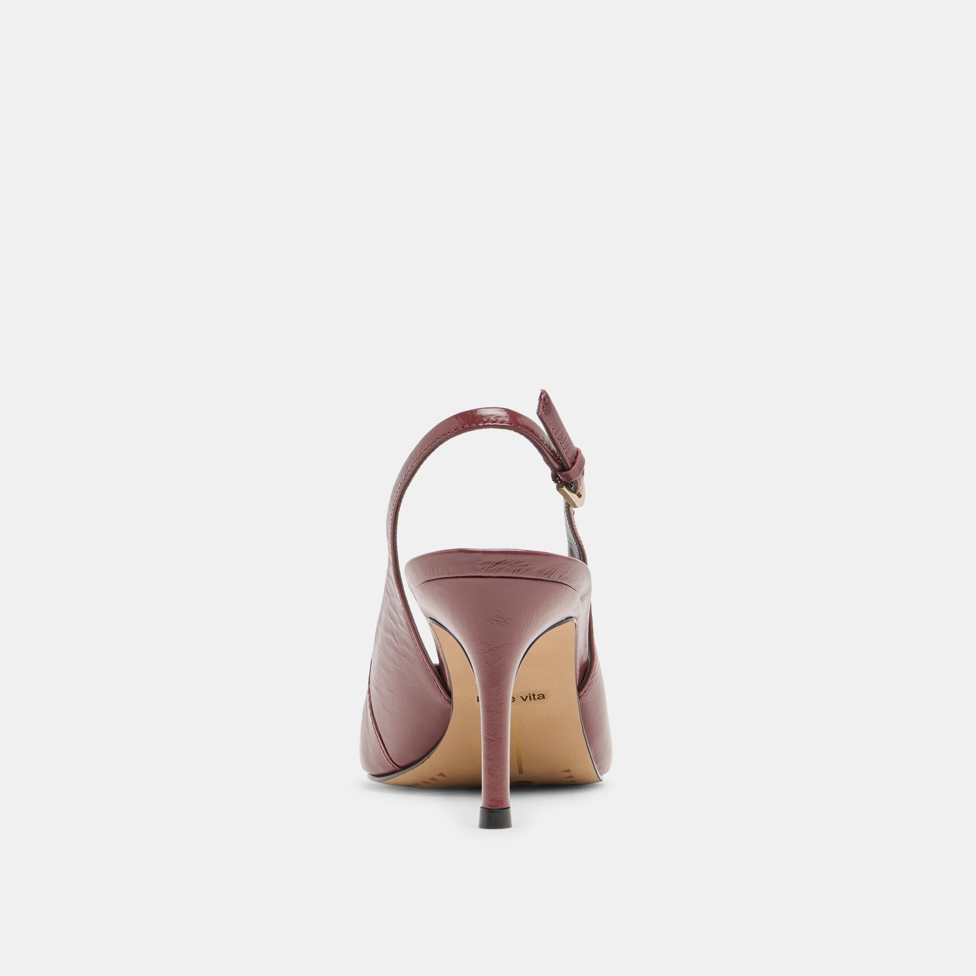 Elasi Oxblood Crinkle Heels Dolce Vita New