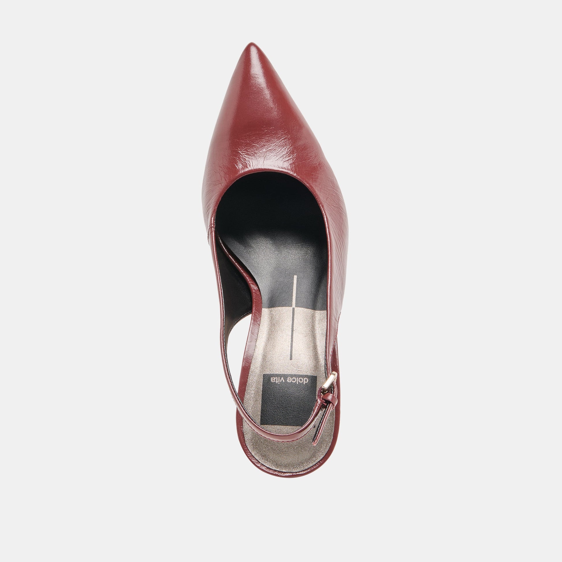 Elasi Oxblood Crinkle Heels Dolce Vita New