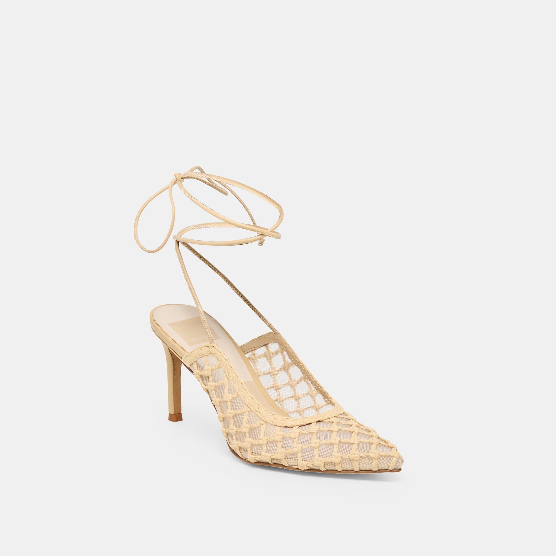 Yael Lt Natural Woven Raffia Heels Dolce Vita For sale