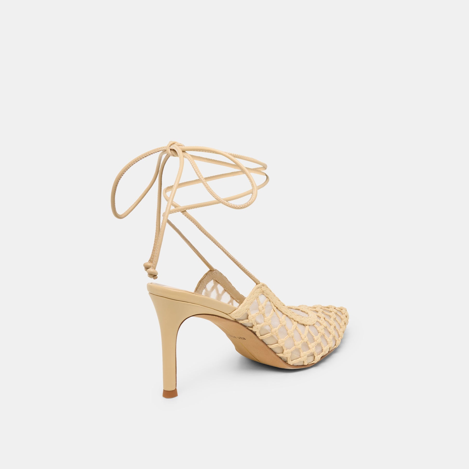 Yael Lt Natural Woven Raffia Heels Dolce Vita For sale