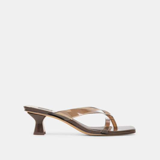 Brevel Vinyl Wide Dk Brown Jelly Heels Dolce Vita Online