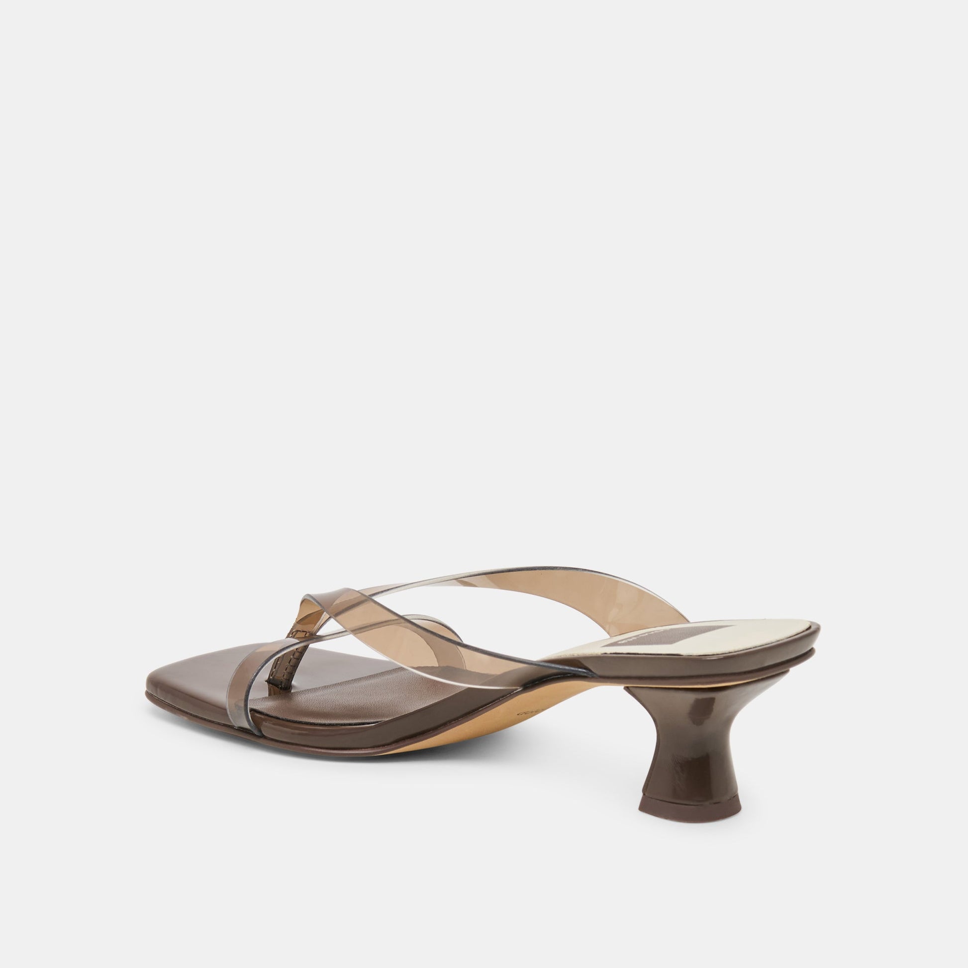 Brevel Vinyl Wide Dk Brown Jelly Heels Dolce Vita Online