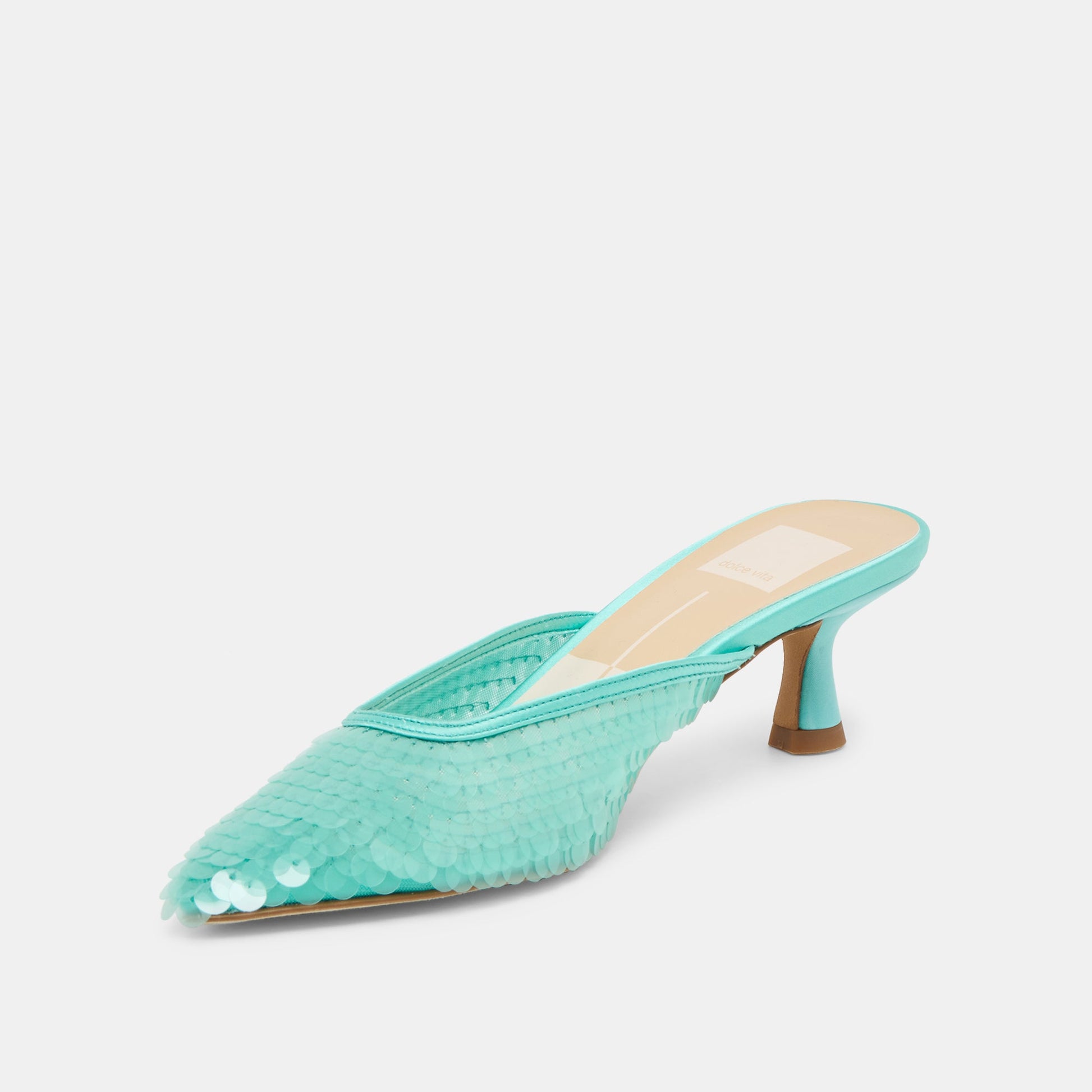 Cleo Sequin Aqua Sequin Heels Dolce Vita Outlet