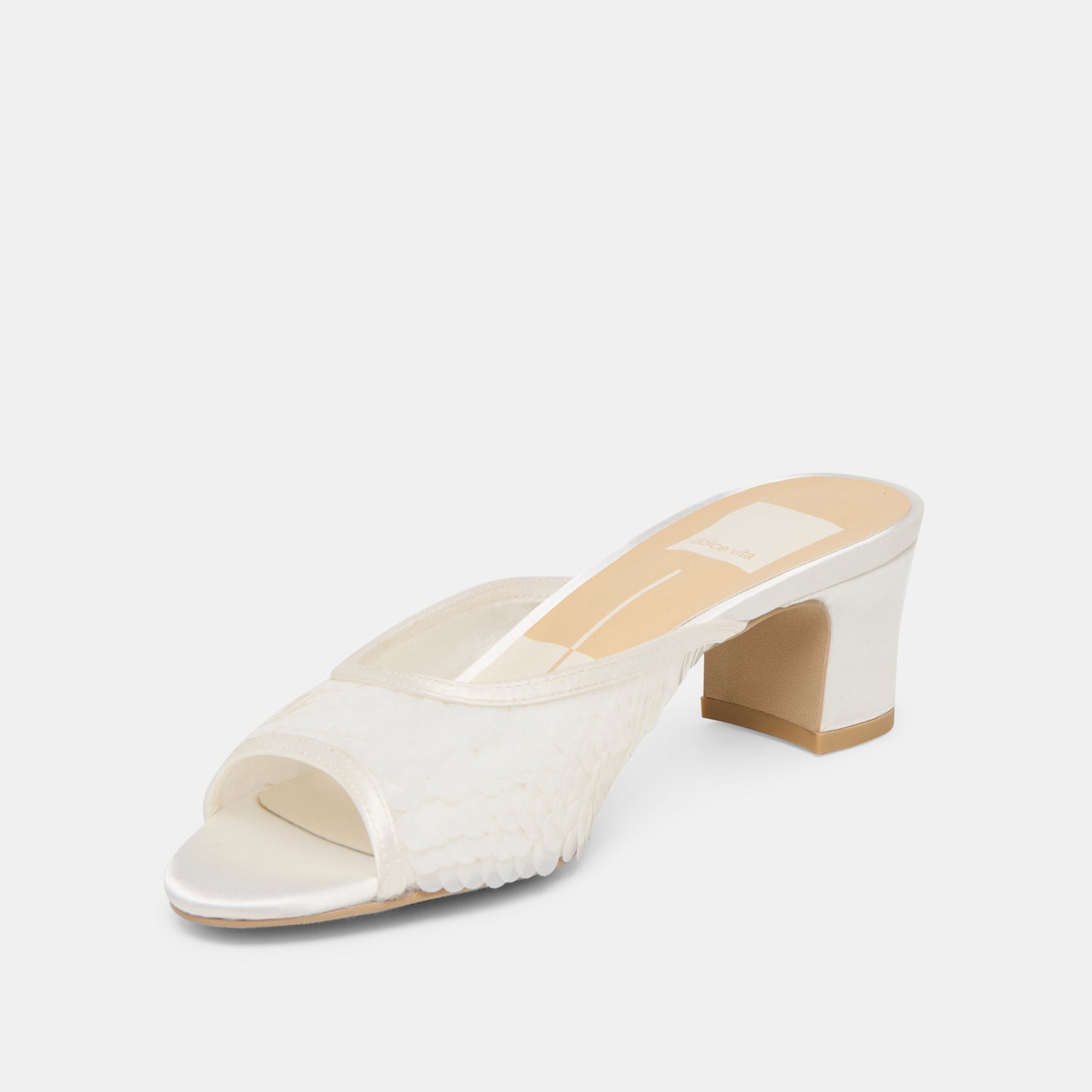 Inga Off White Satin Heels Dolce Vita On sale