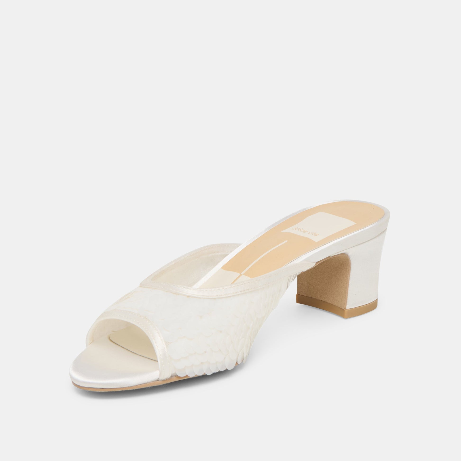 Inga Off White Satin Heels Dolce Vita On sale