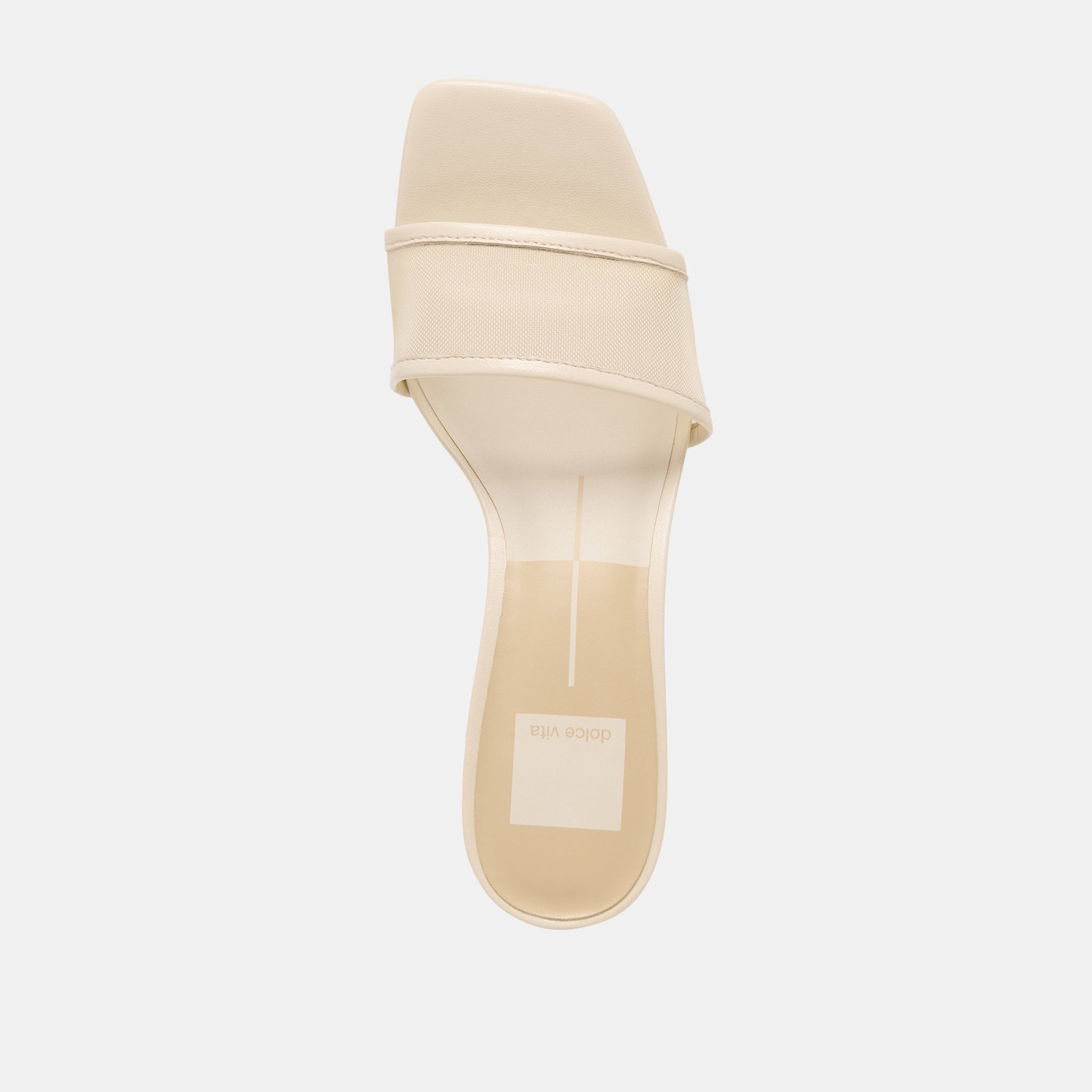 Rexa Mesh Creme Mesh Heels Dolce Vita us