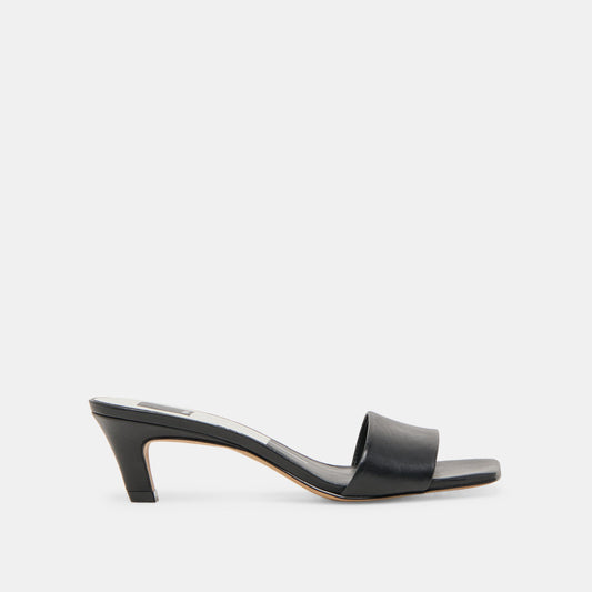 Rexa Black Leather Heels Dolce Vita New