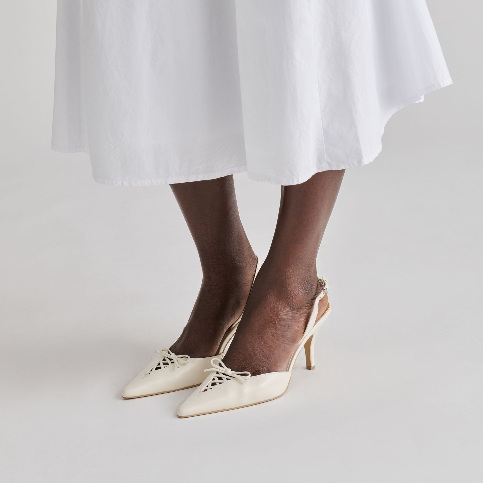 Hamya White Leather Heels Dolce Vita Discount