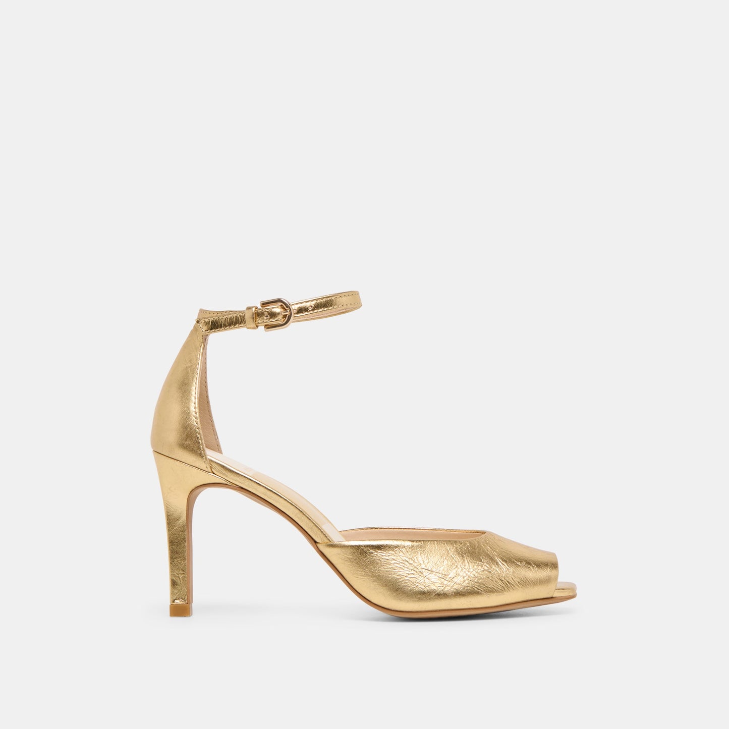 Serlo Gold Crinkle Patent Heels Dolce Vita Outlet