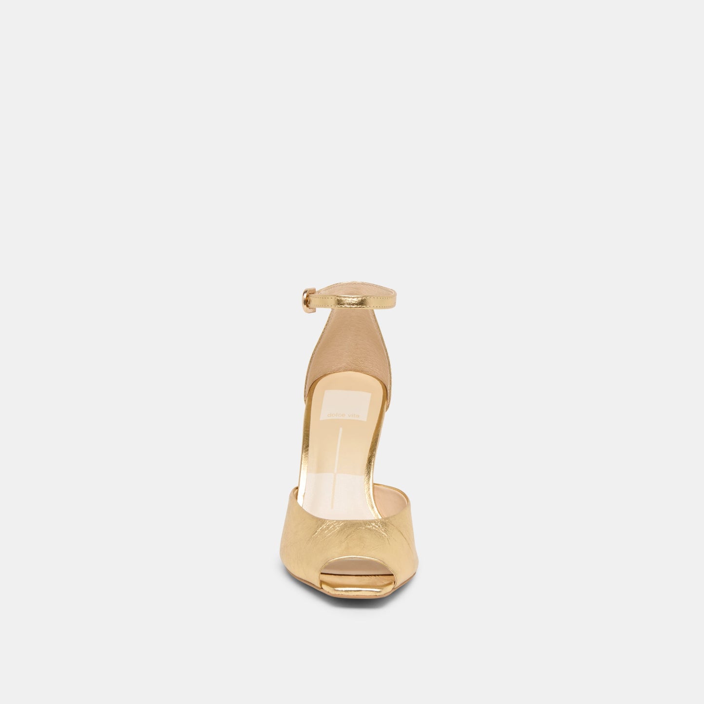 Serlo Gold Crinkle Patent Heels Dolce Vita Outlet