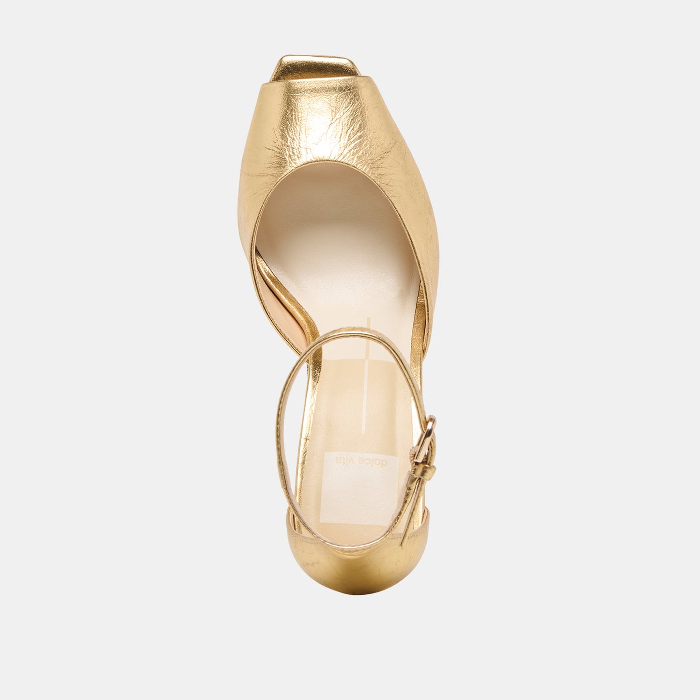 Serlo Gold Crinkle Patent Heels Dolce Vita Outlet