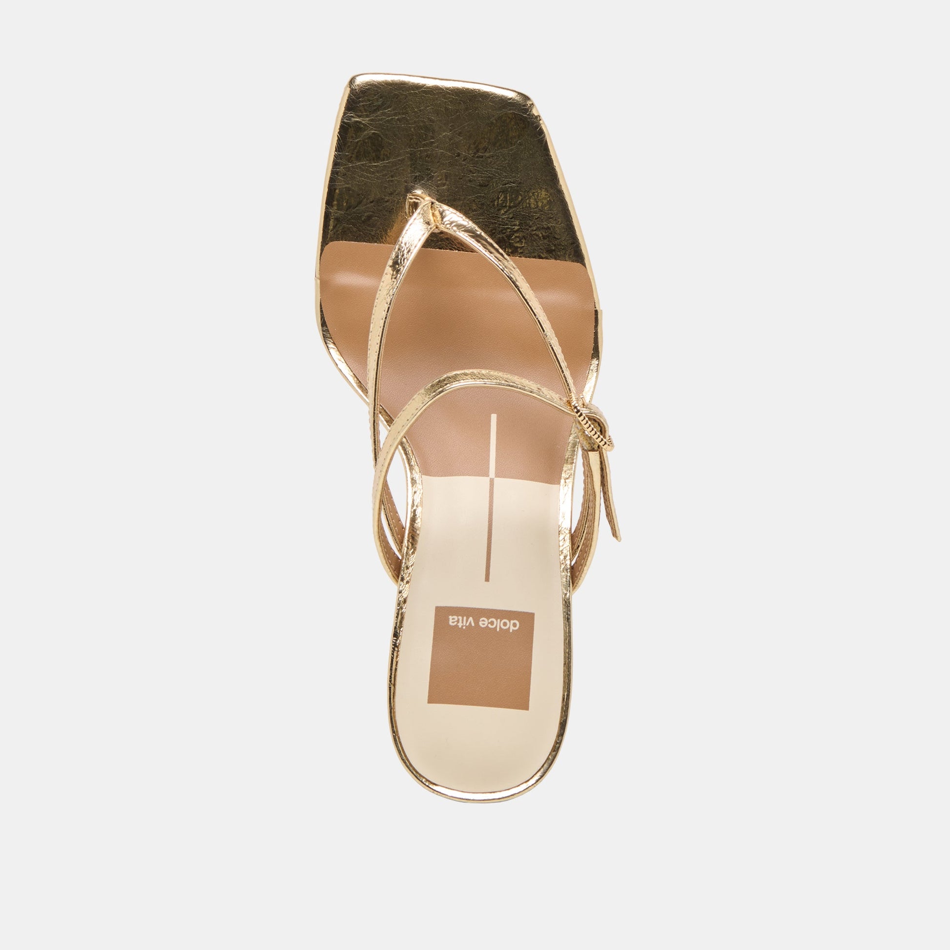 Biaga Gold Distressed Leather Heels Dolce Vita For sale