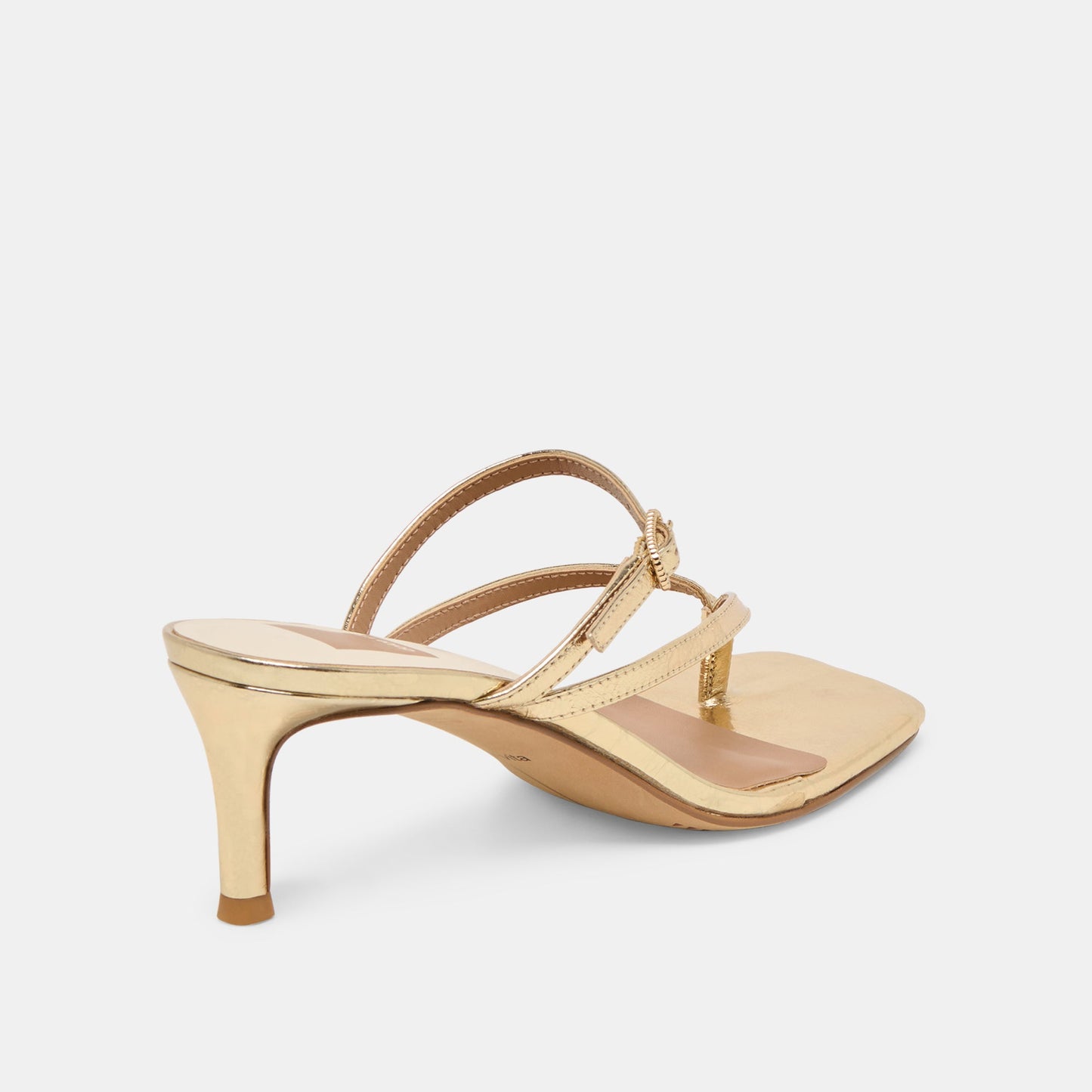 Biaga Gold Distressed Leather Heels Dolce Vita For sale