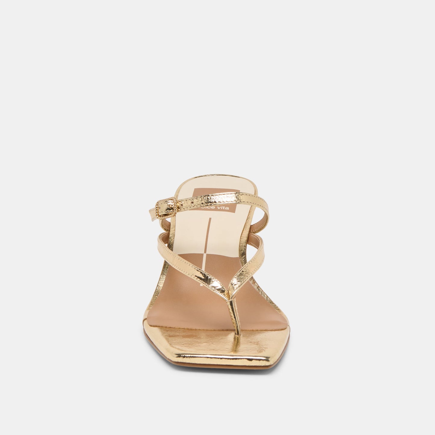 Biaga Gold Distressed Leather Heels Dolce Vita For sale