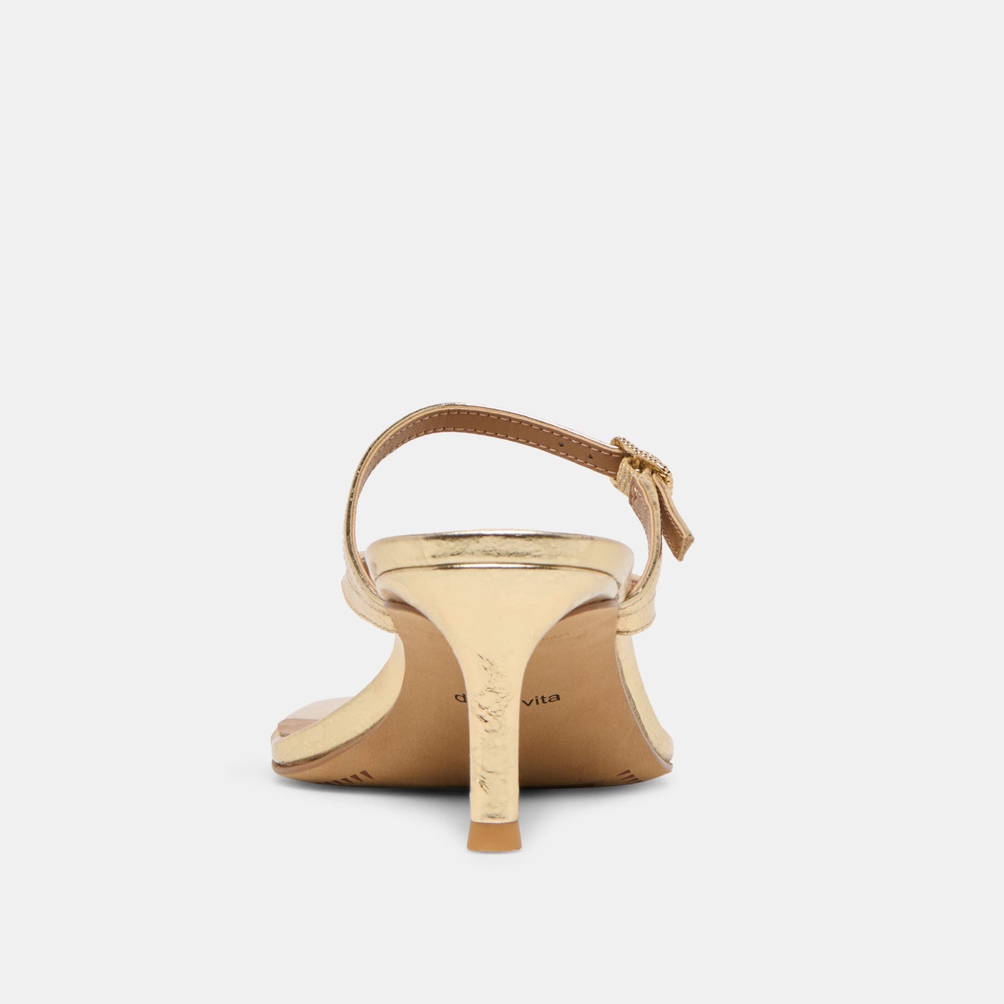 Biaga Gold Distressed Leather Heels Dolce Vita For sale