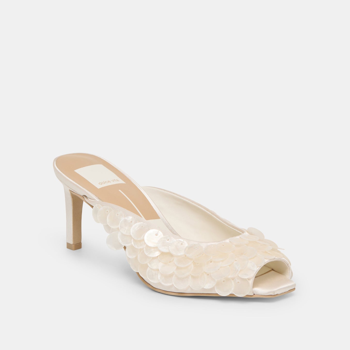 Samary Confetti Off White Satin Heels Dolce Vita Sale