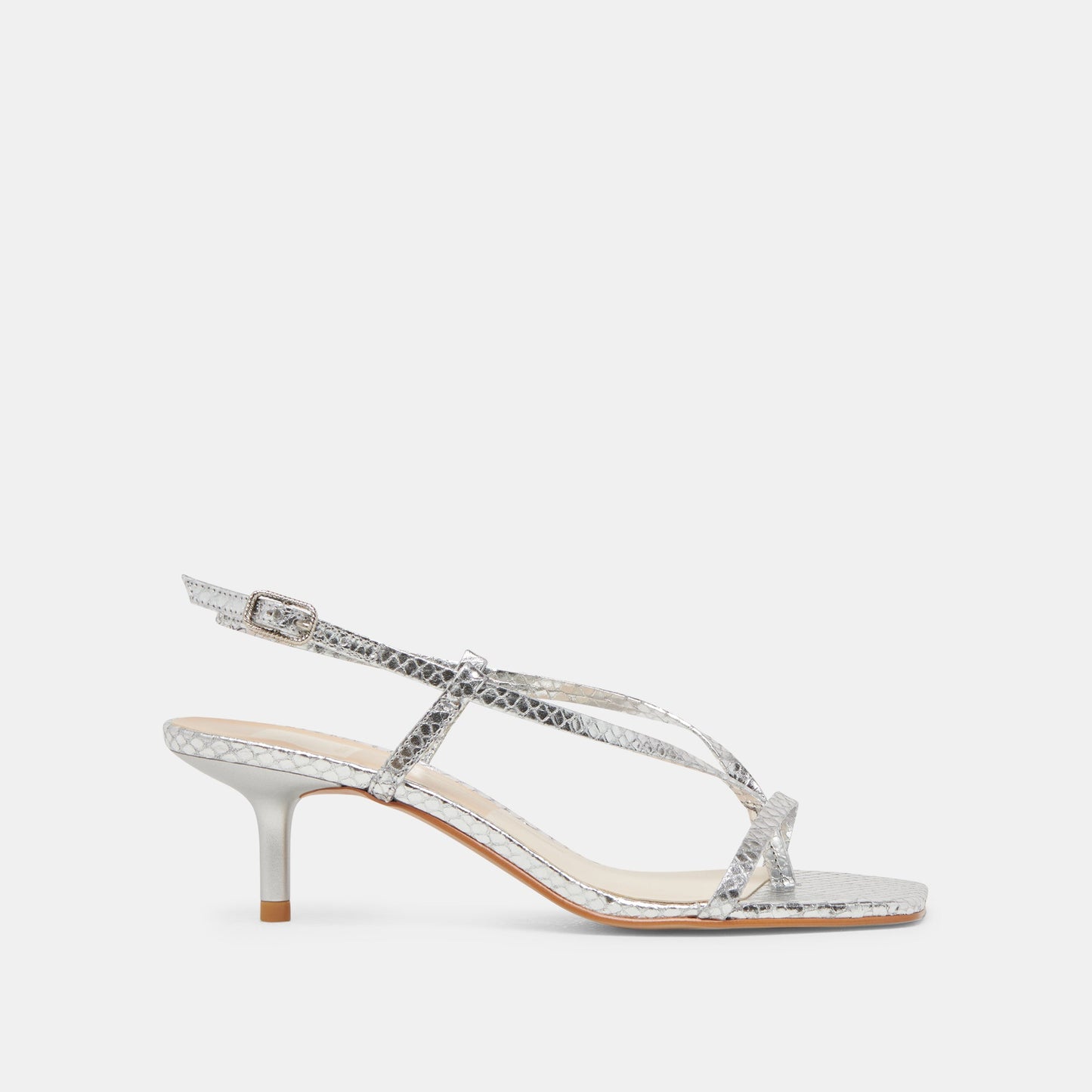 LAURY HEELS SILVER EMBOSSED LEATHER
 – Dolce Vita Dolce Vita On sale