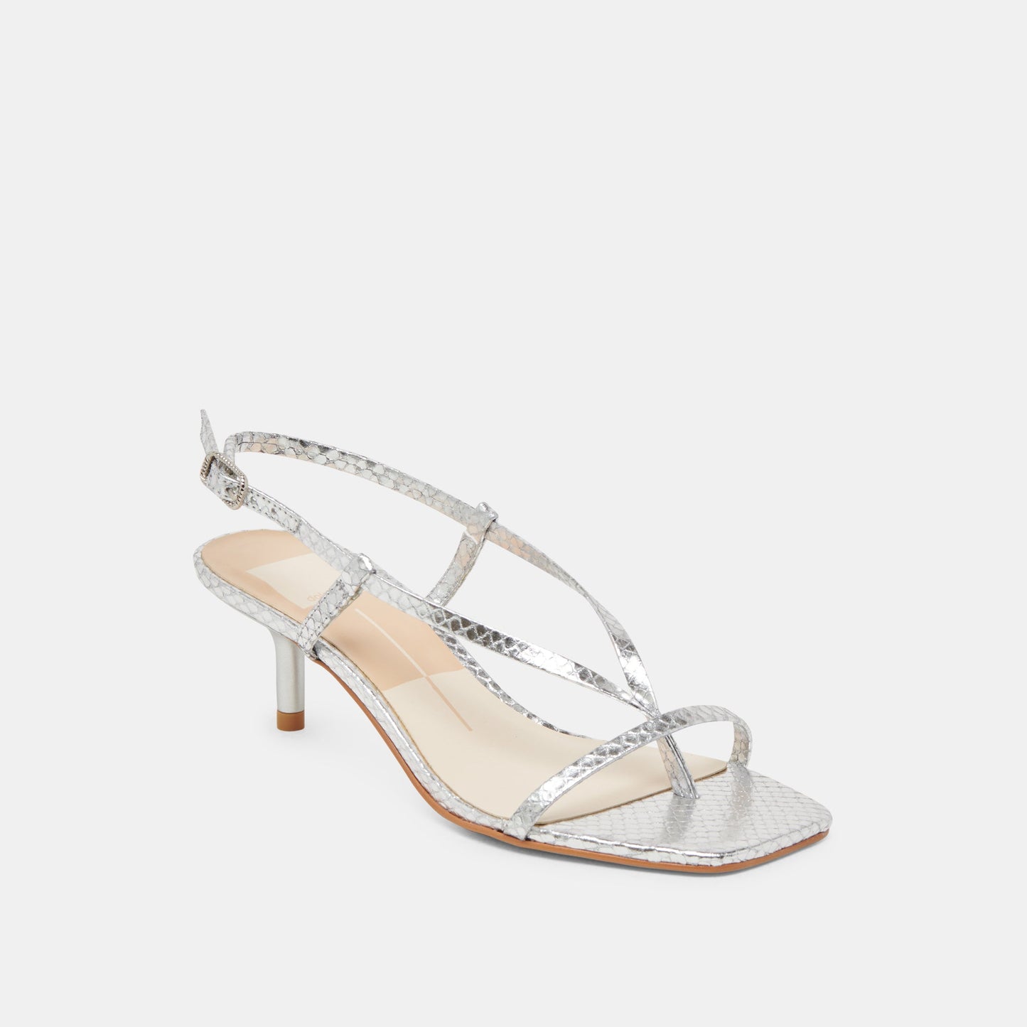 LAURY HEELS SILVER EMBOSSED LEATHER
 – Dolce Vita Dolce Vita On sale