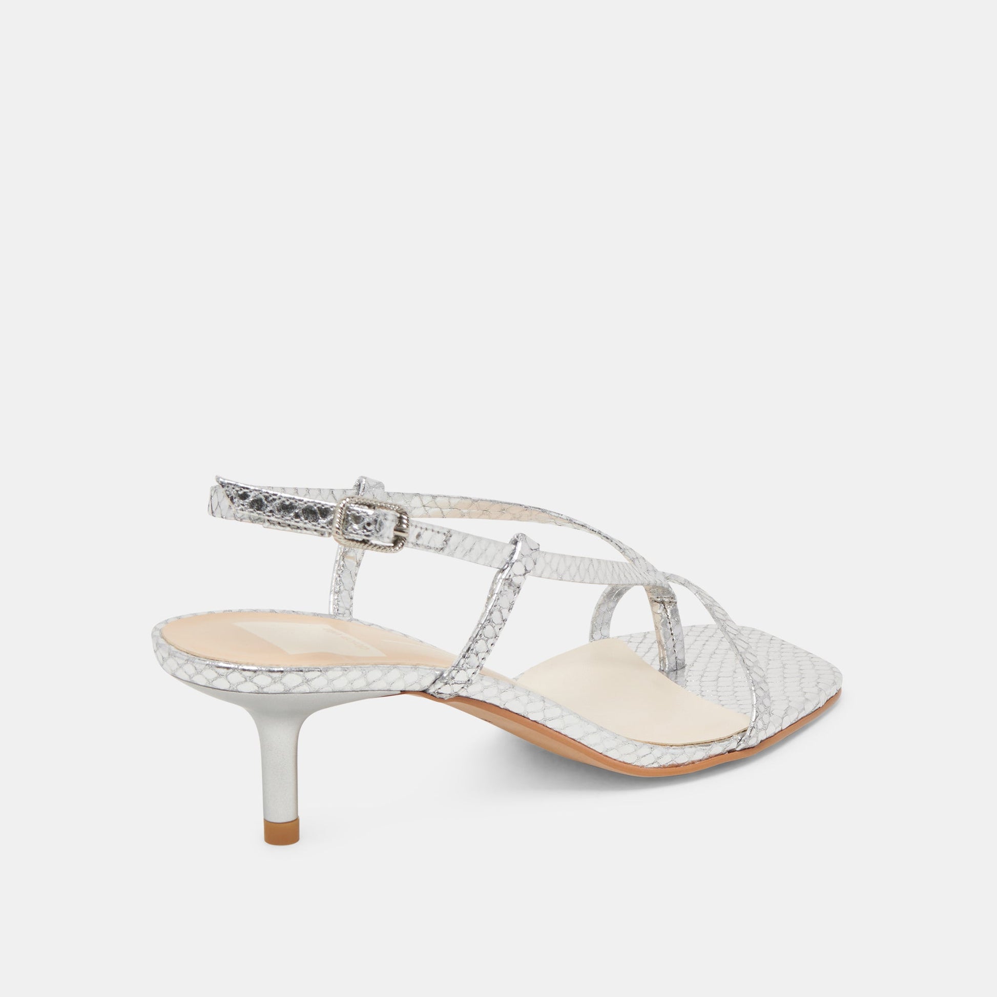 LAURY HEELS SILVER EMBOSSED LEATHER
 – Dolce Vita Dolce Vita On sale