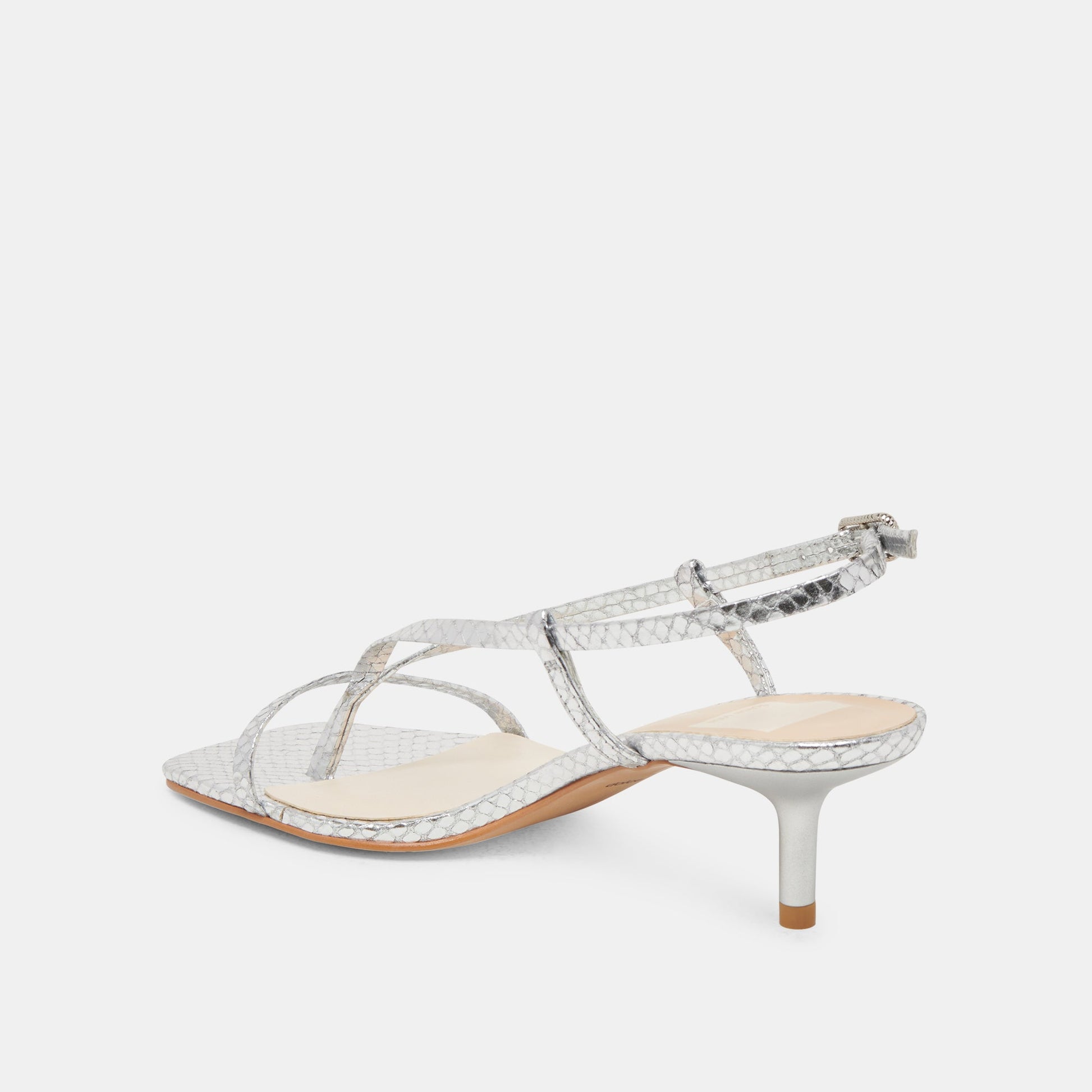 LAURY HEELS SILVER EMBOSSED LEATHER
 – Dolce Vita Dolce Vita On sale