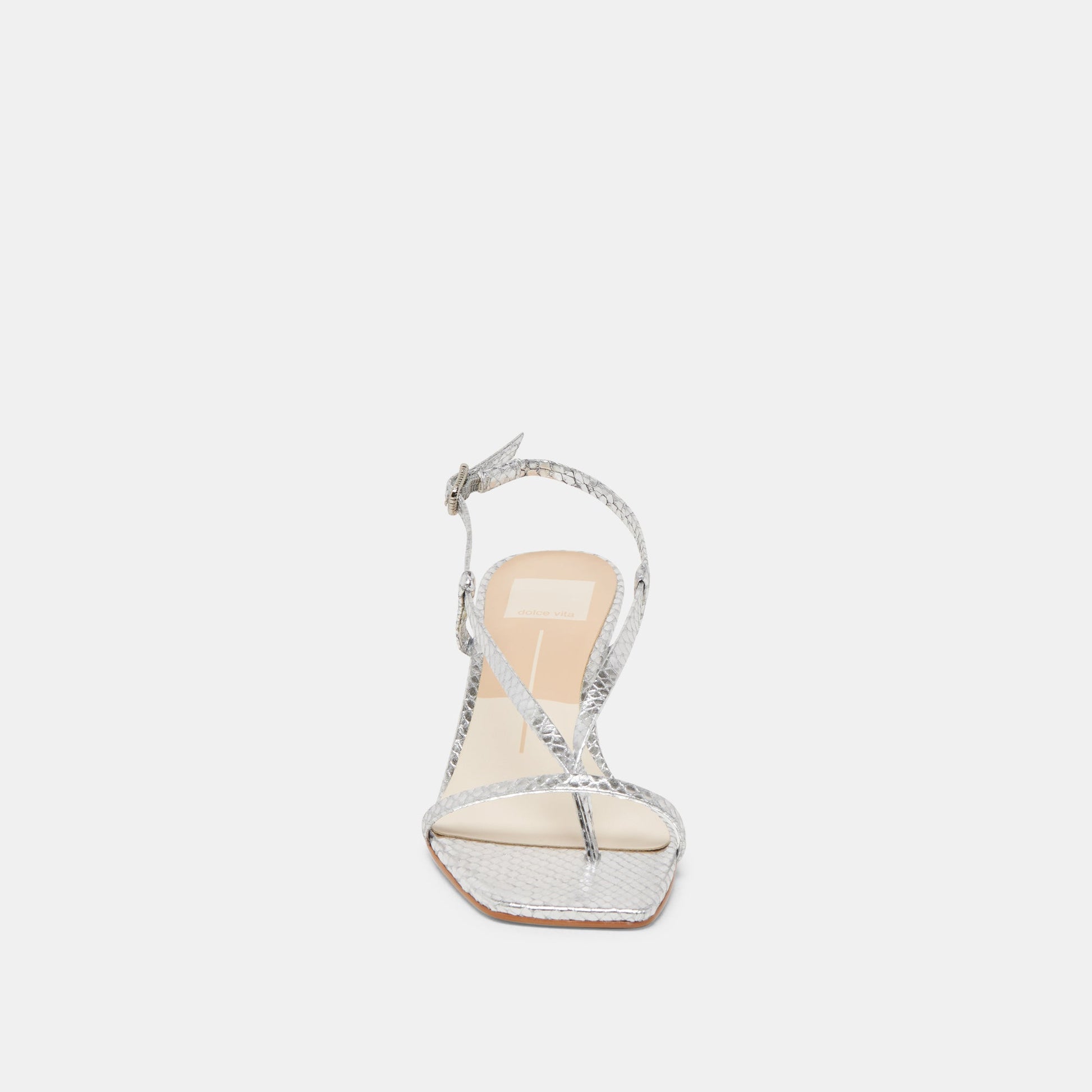 LAURY HEELS SILVER EMBOSSED LEATHER
 – Dolce Vita Dolce Vita On sale