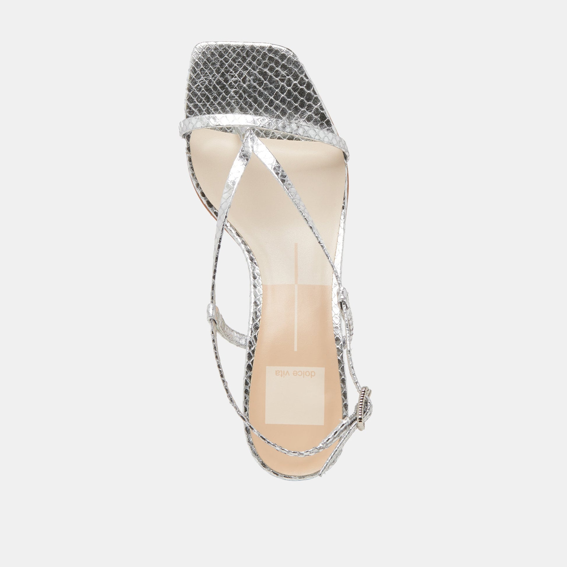 LAURY HEELS SILVER EMBOSSED LEATHER
 – Dolce Vita Dolce Vita On sale
