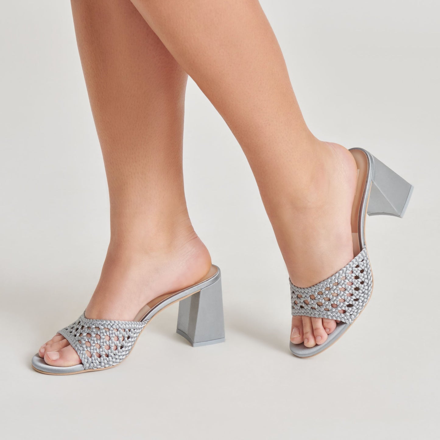 MARGOE HEELS LIGHT BLUE WOVEN SATIN
 – Dolce Vita Dolce Vita New