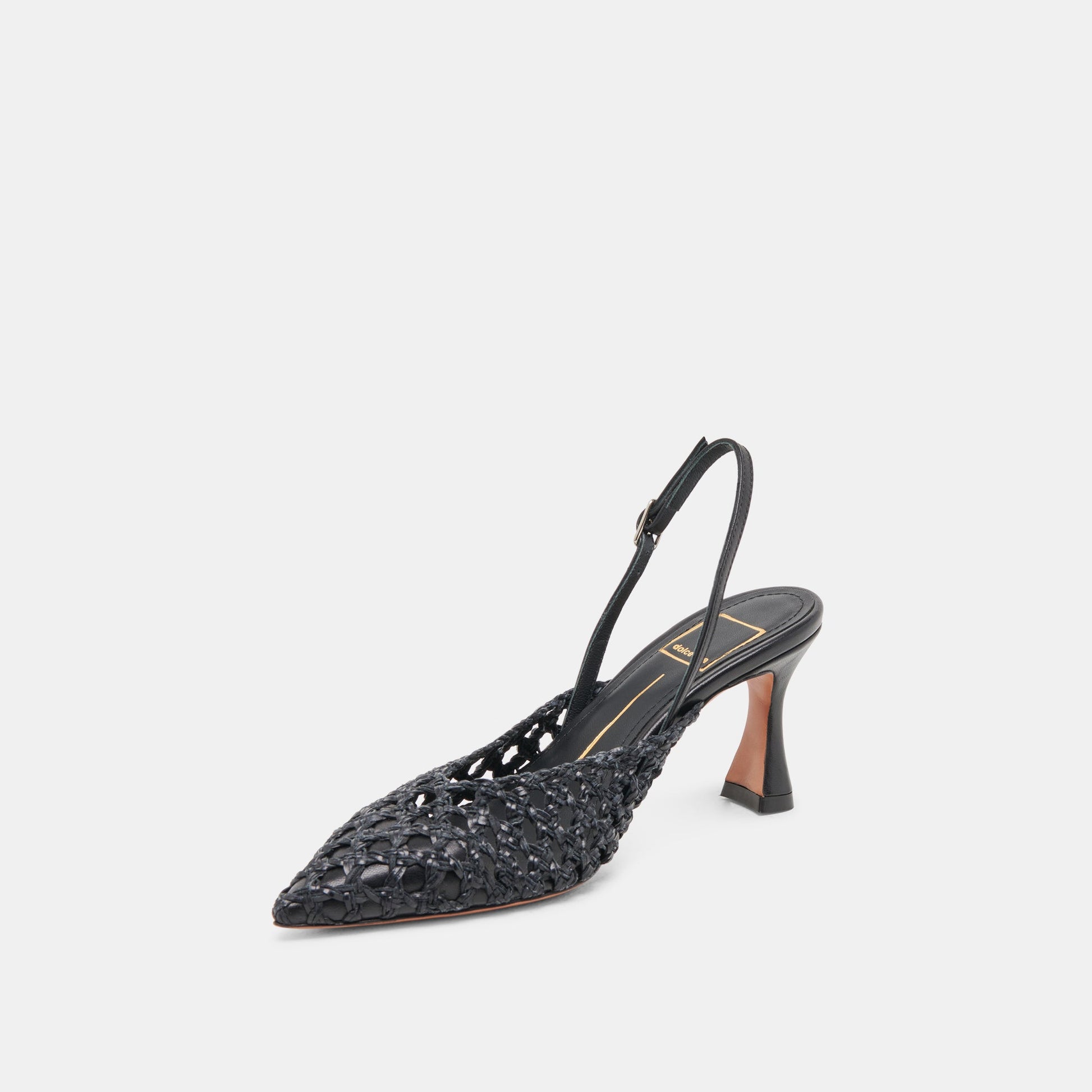 GLORIA HEELS BLACK WOVEN
 – Dolce Vita Dolce Vita Discount