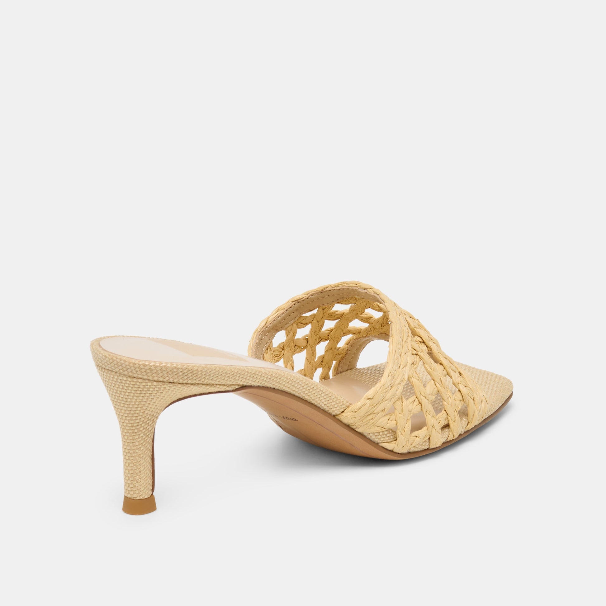 Bowen Lt Natural Raffia Heels Dolce Vita Outlet