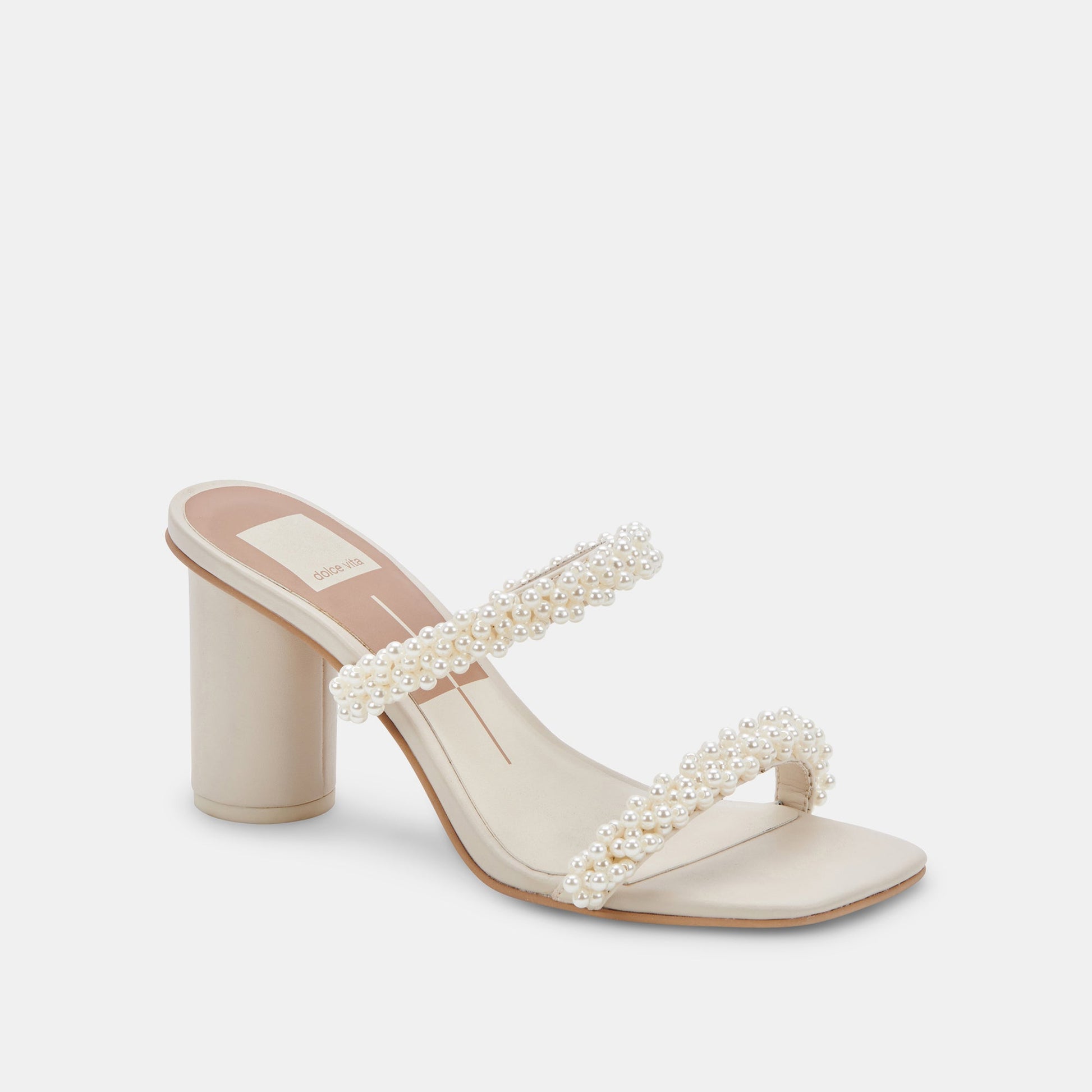 NOEL Heels Vanilla Pearls | Vanilla Pearl Bead Heels
 – Dolce Vita Dolce Vita us