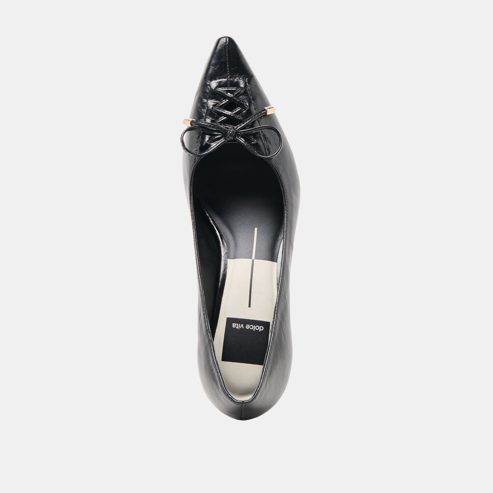 Clarie Midnight Crinkle Patent Leather Heels Dolce Vita New