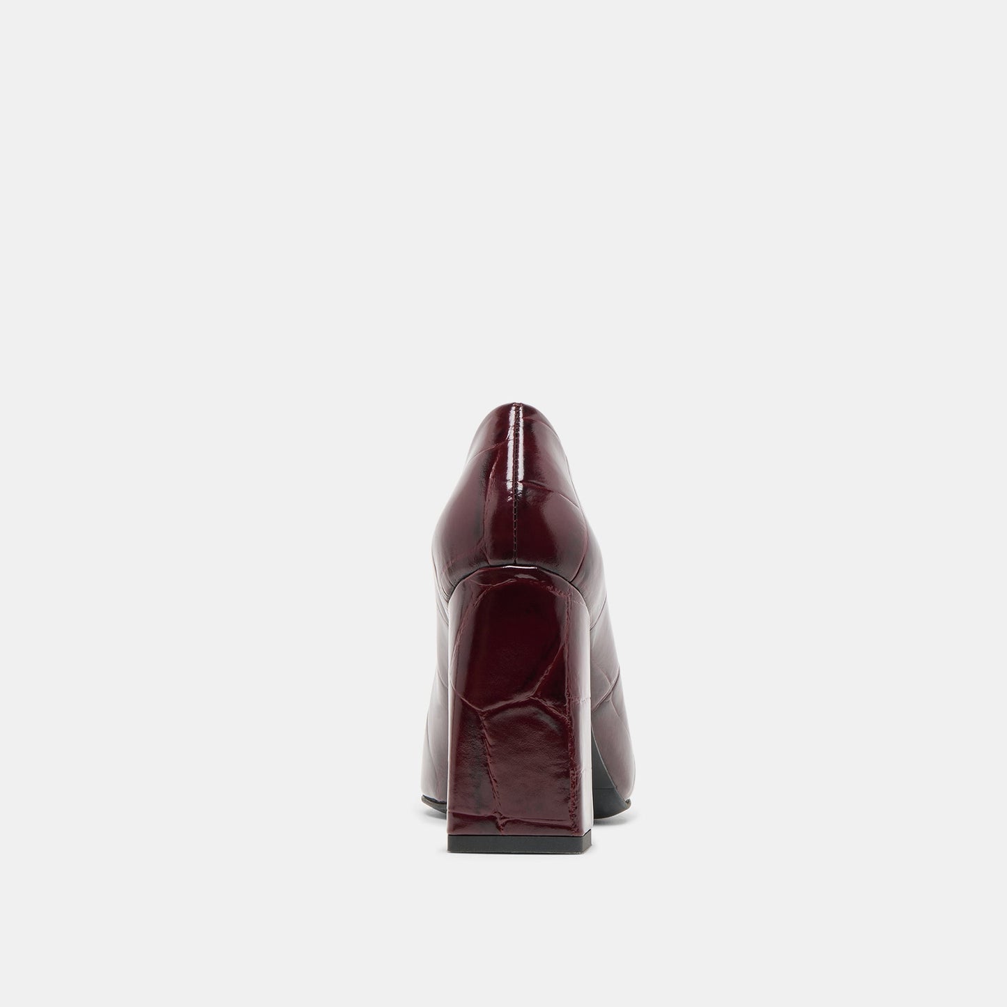 Misty Burgundy Croco Embossed Leather Heels Dolce Vita Sale