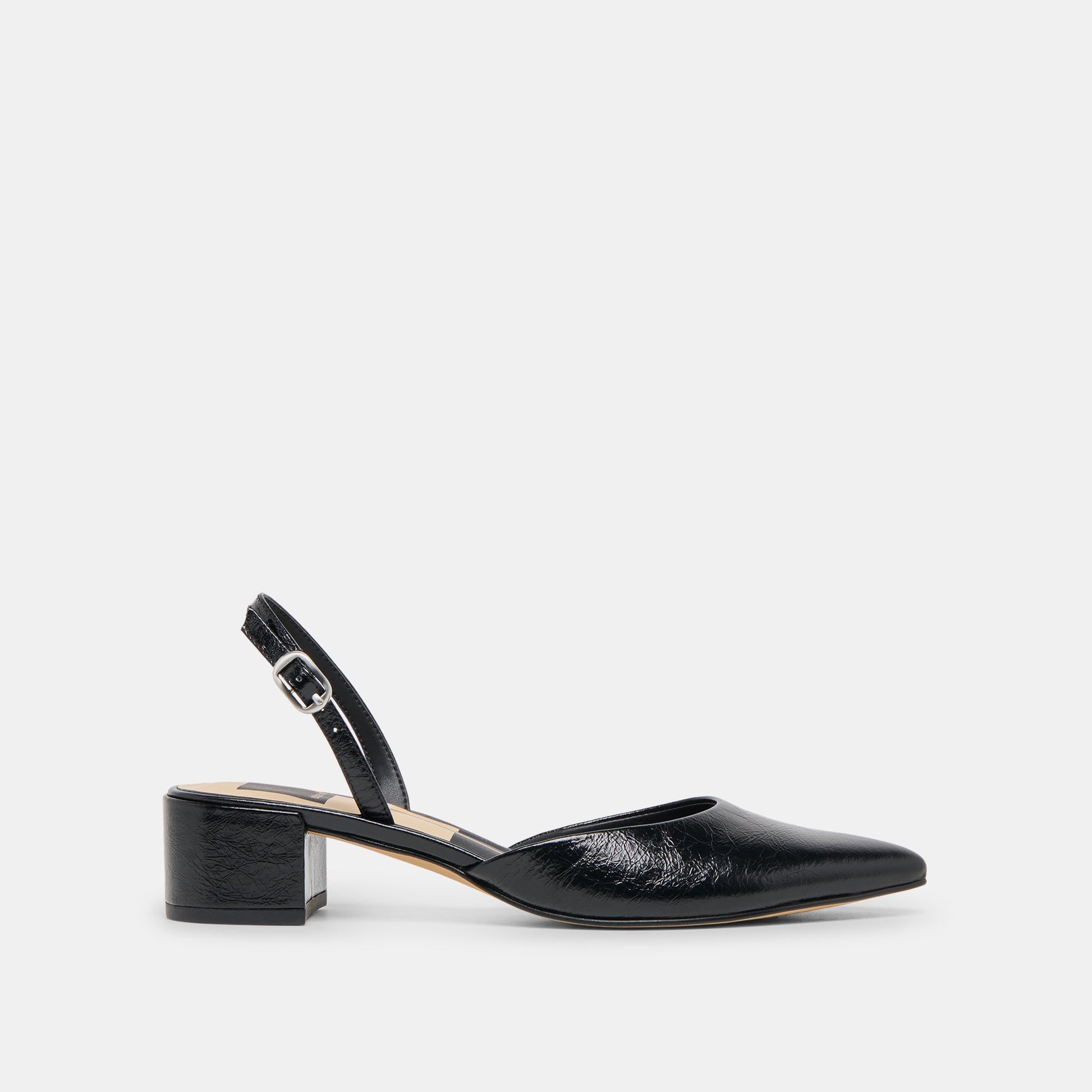 Carel Midnight Crinkle Patent Leather Heels Dolce Vita Outlet