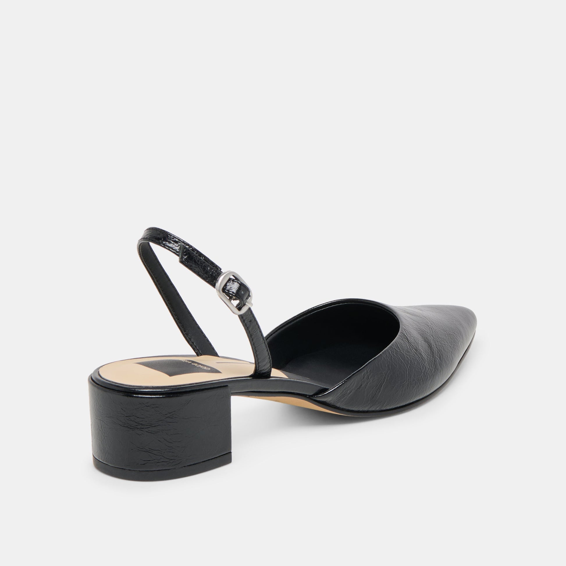 Carel Midnight Crinkle Patent Leather Heels Dolce Vita Outlet