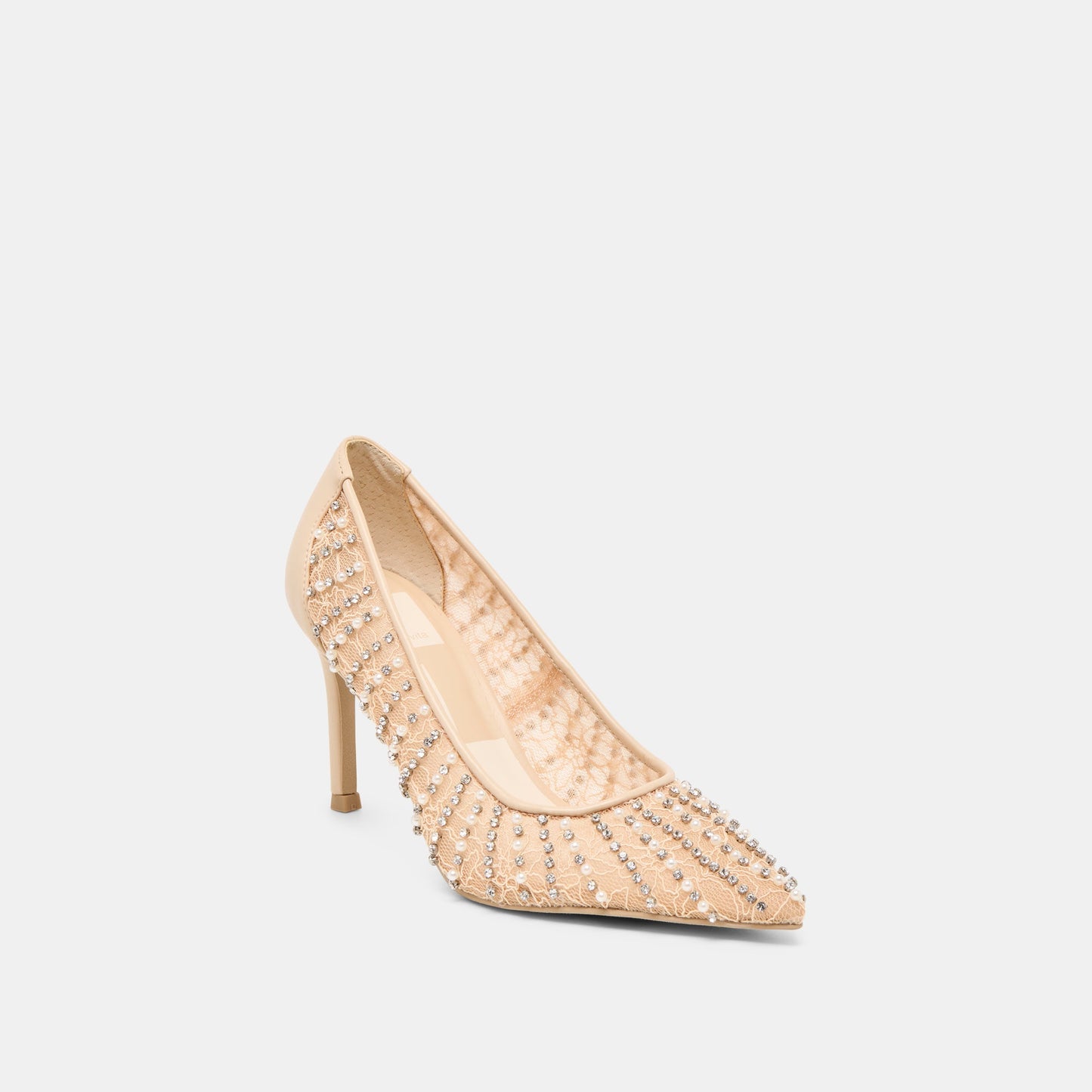 Kashe Pearl Blush Lace Mesh Heels Dolce Vita For sale