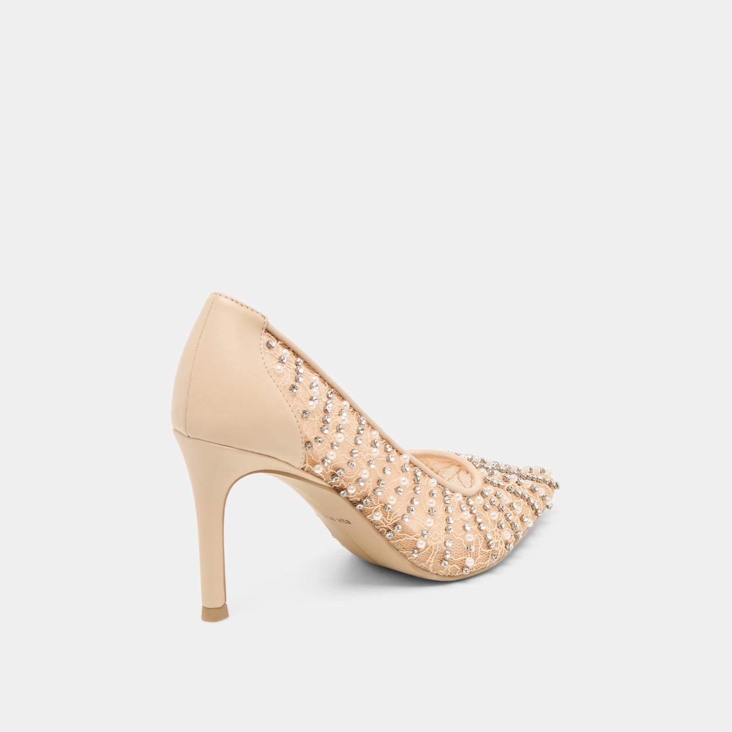 Kashe Pearl Blush Lace Mesh Heels Dolce Vita For sale