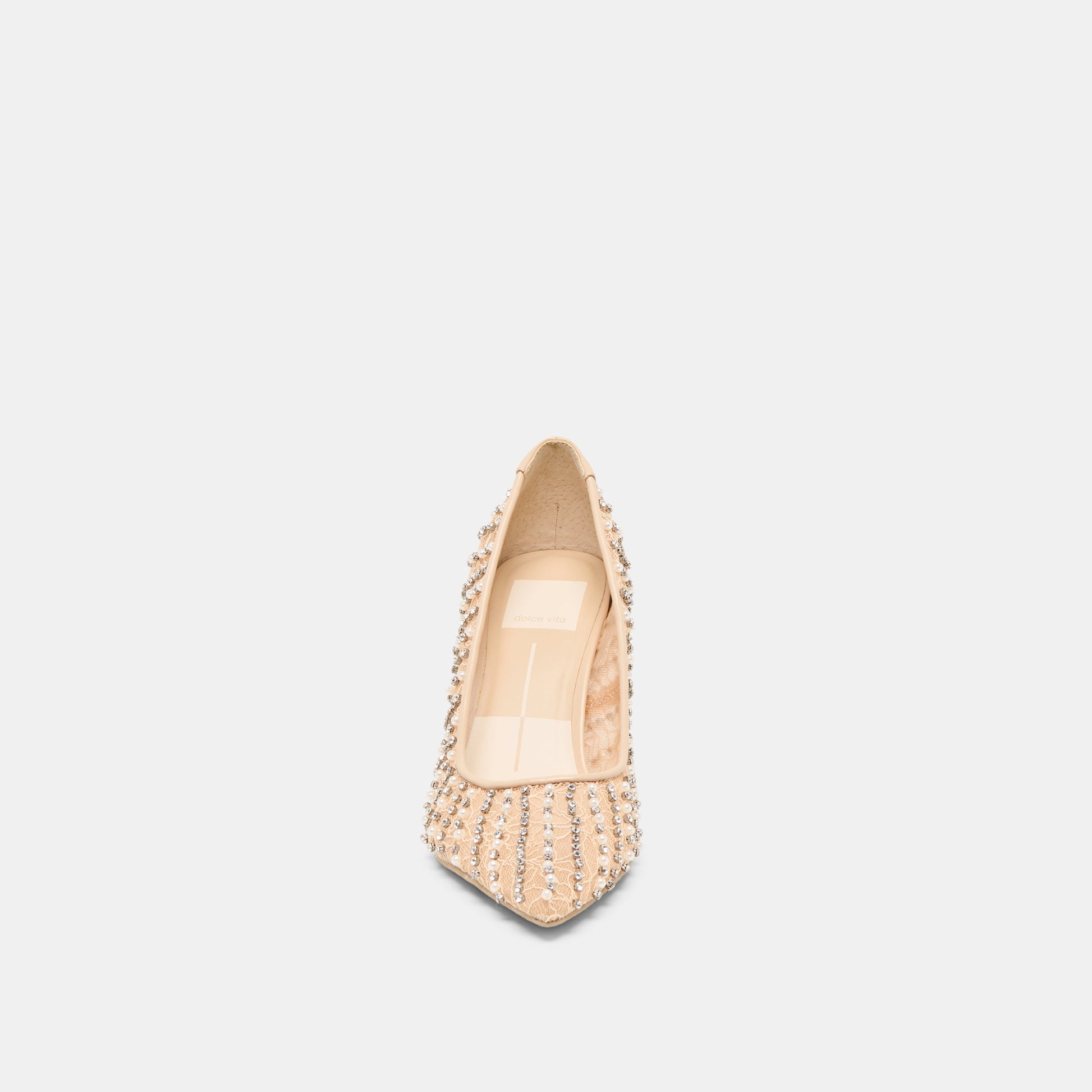 Kashe Pearl Blush Lace Mesh Heels Dolce Vita For sale
