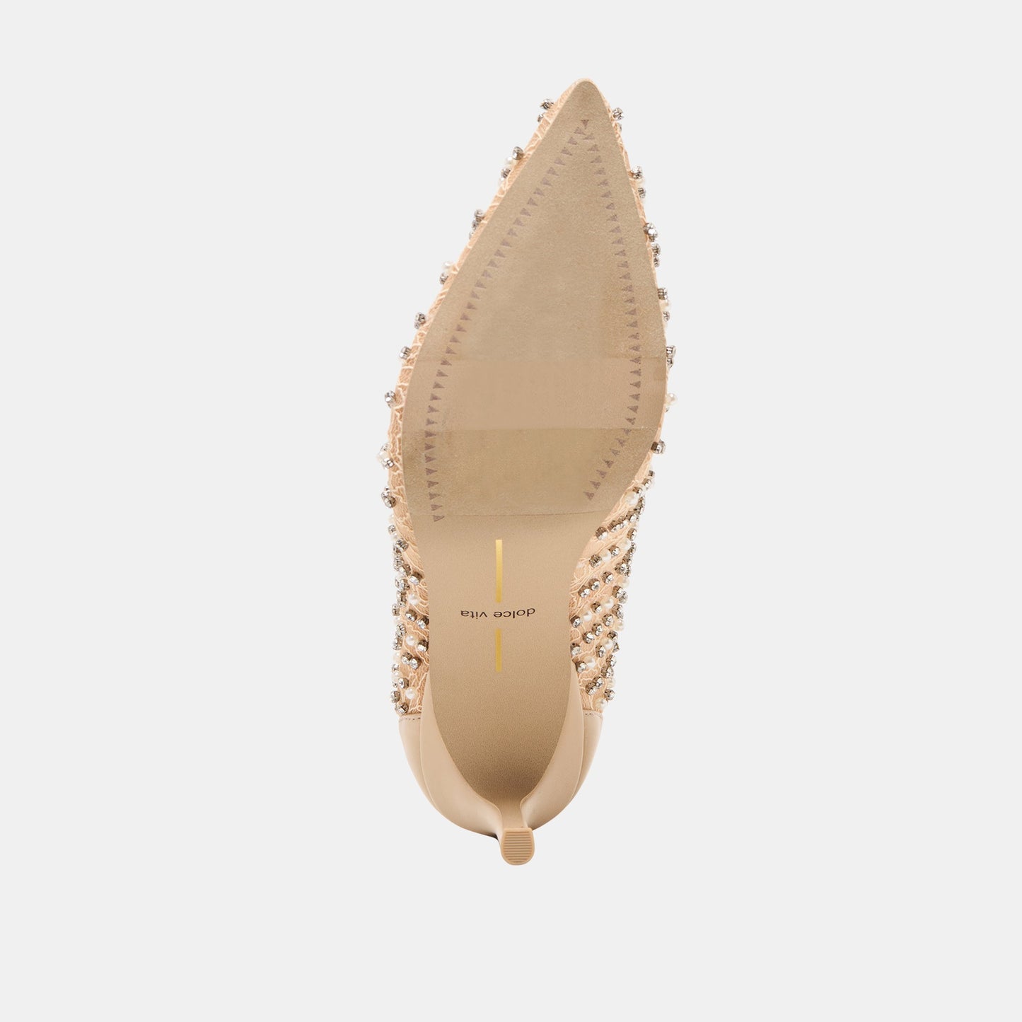 Kashe Pearl Blush Lace Mesh Heels Dolce Vita For sale