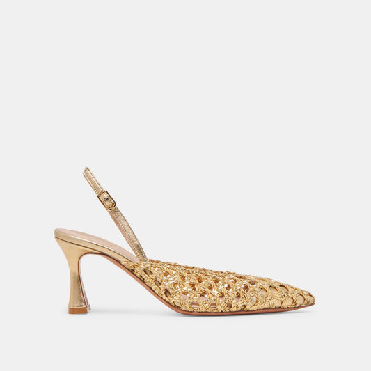 GLORIA HEELS GOLD WOVEN
 – Dolce Vita Dolce Vita us