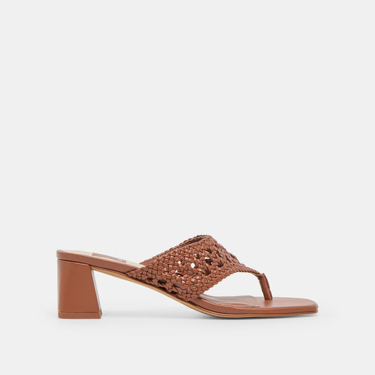 Barlo Cognac Woven Stella Heels Dolce Vita Online