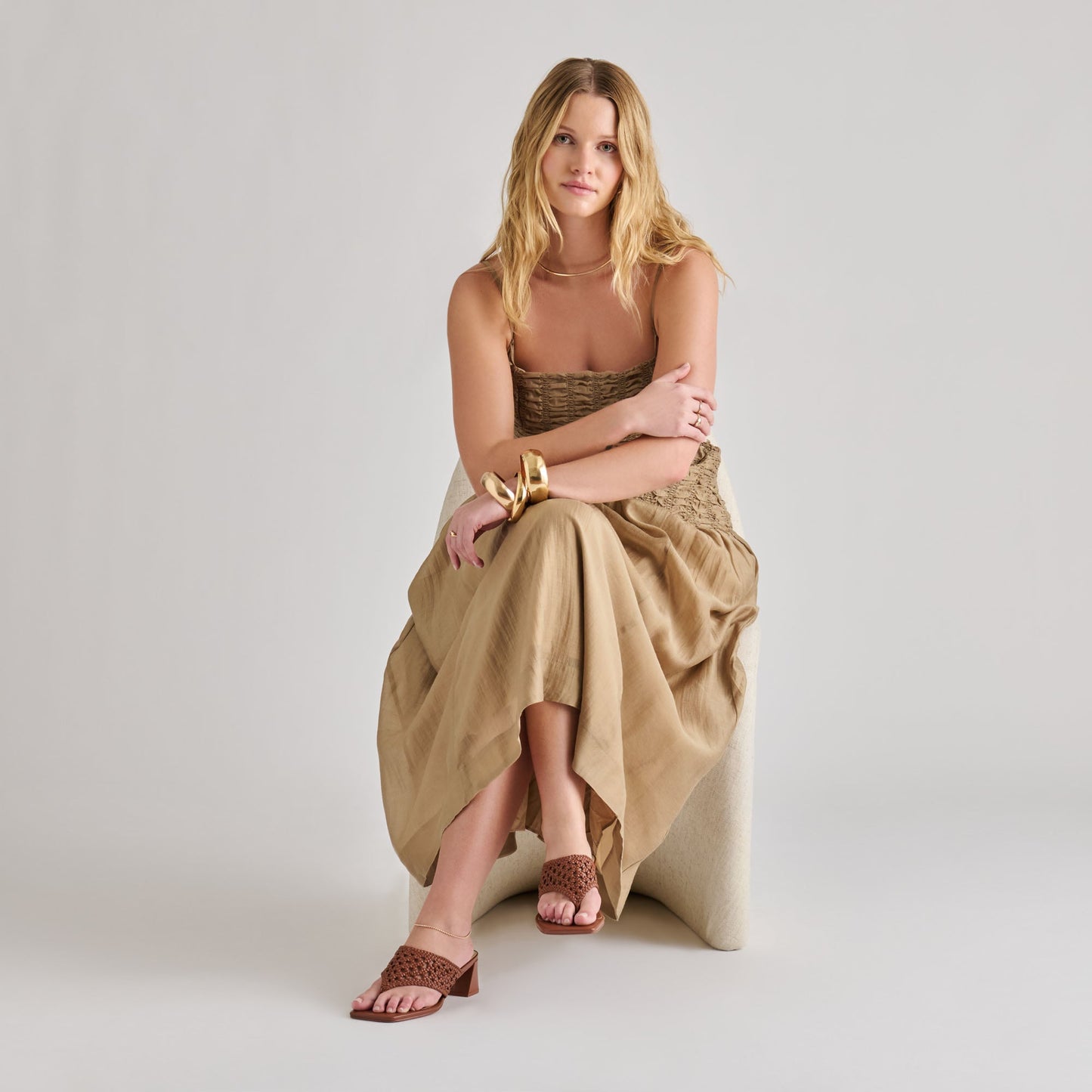 Barlo Cognac Woven Stella Heels Dolce Vita Online