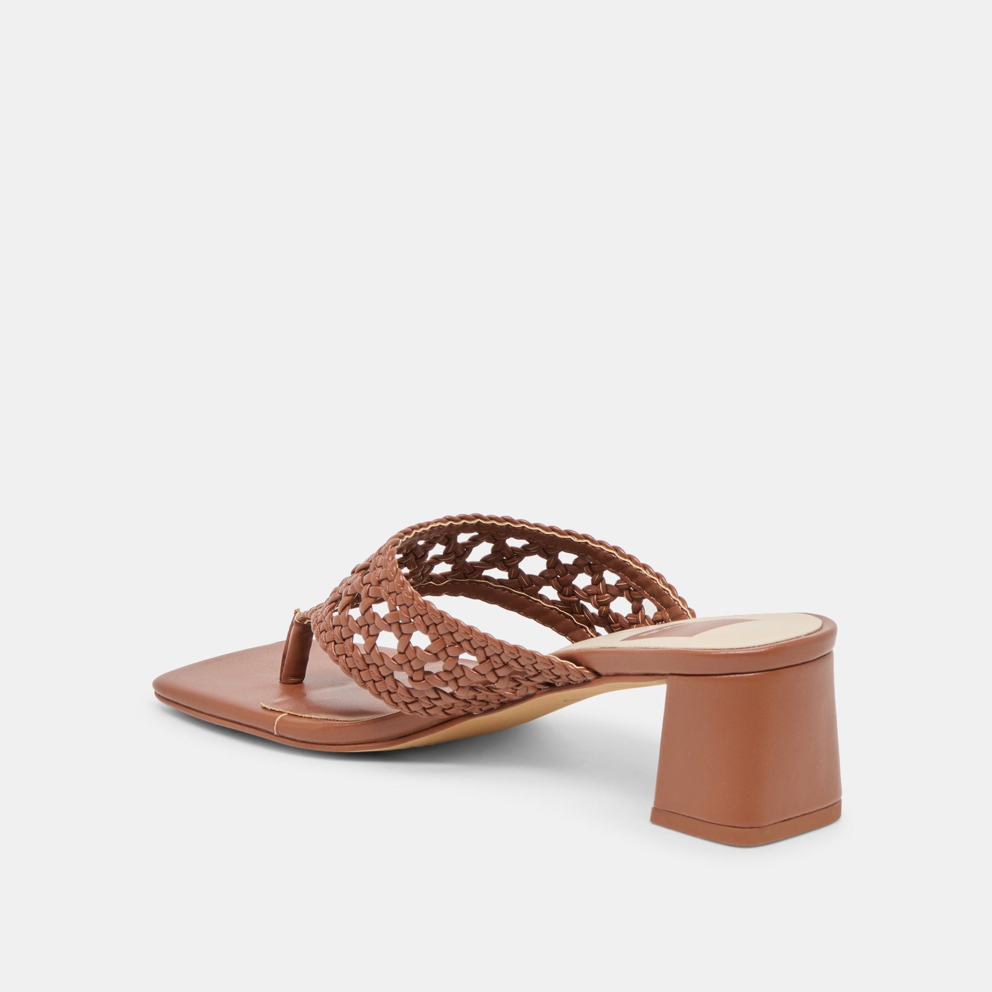 Barlo Cognac Woven Stella Heels Dolce Vita Online