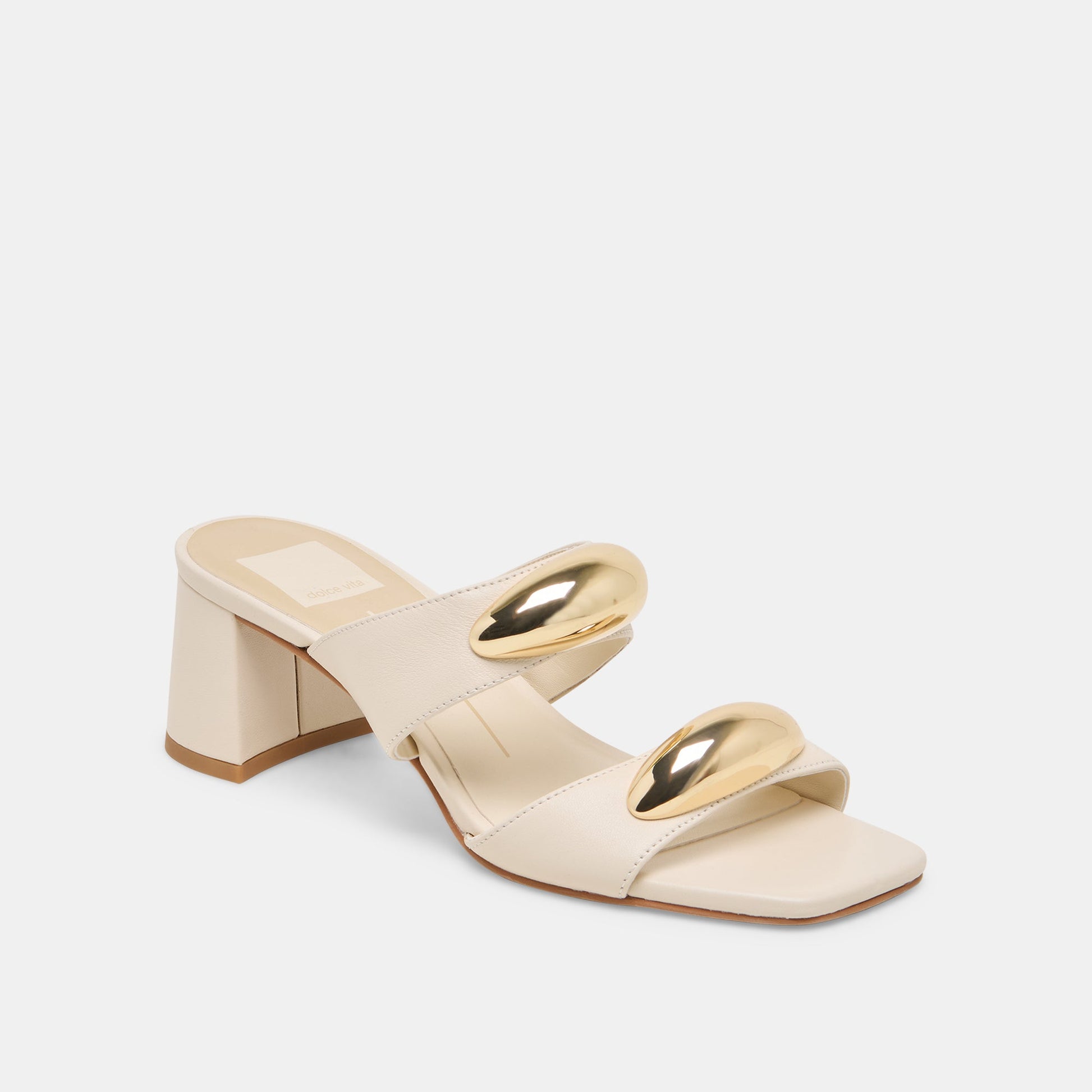 Barnet Bone Leather Heels Dolce Vita Outlet